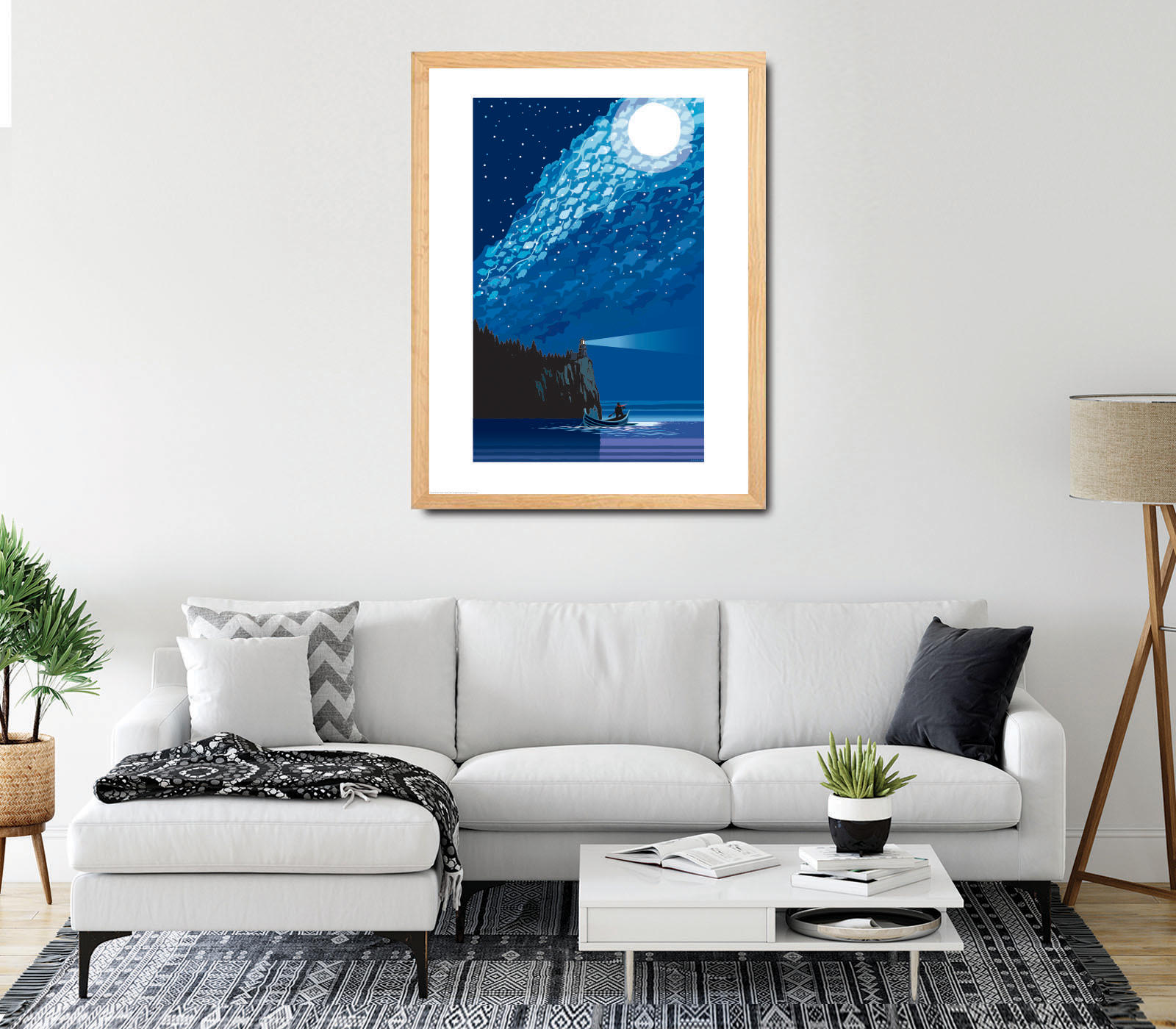 Landmark MN | Lake Superior Starry Night Art Print