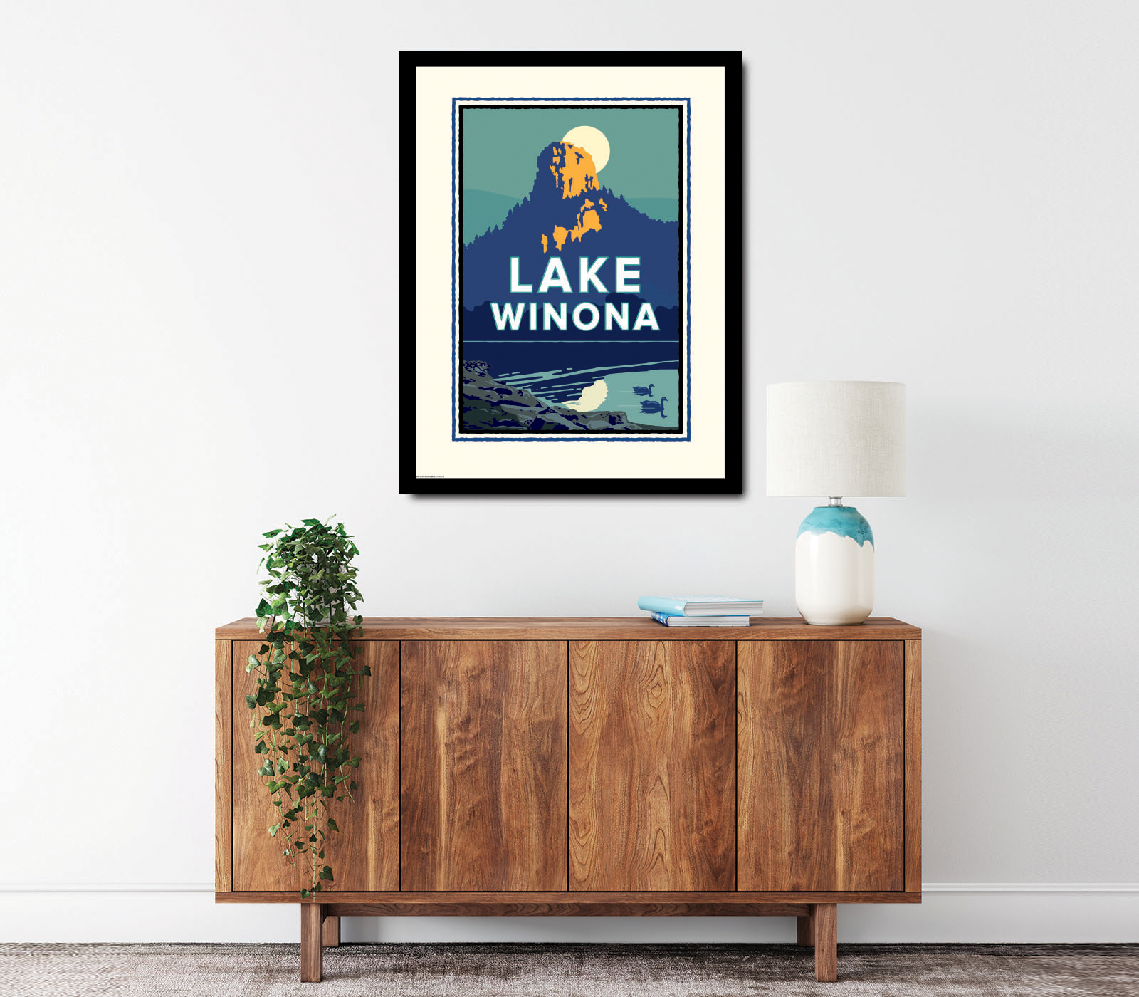 Landmark MN | Lake Winona Art Print