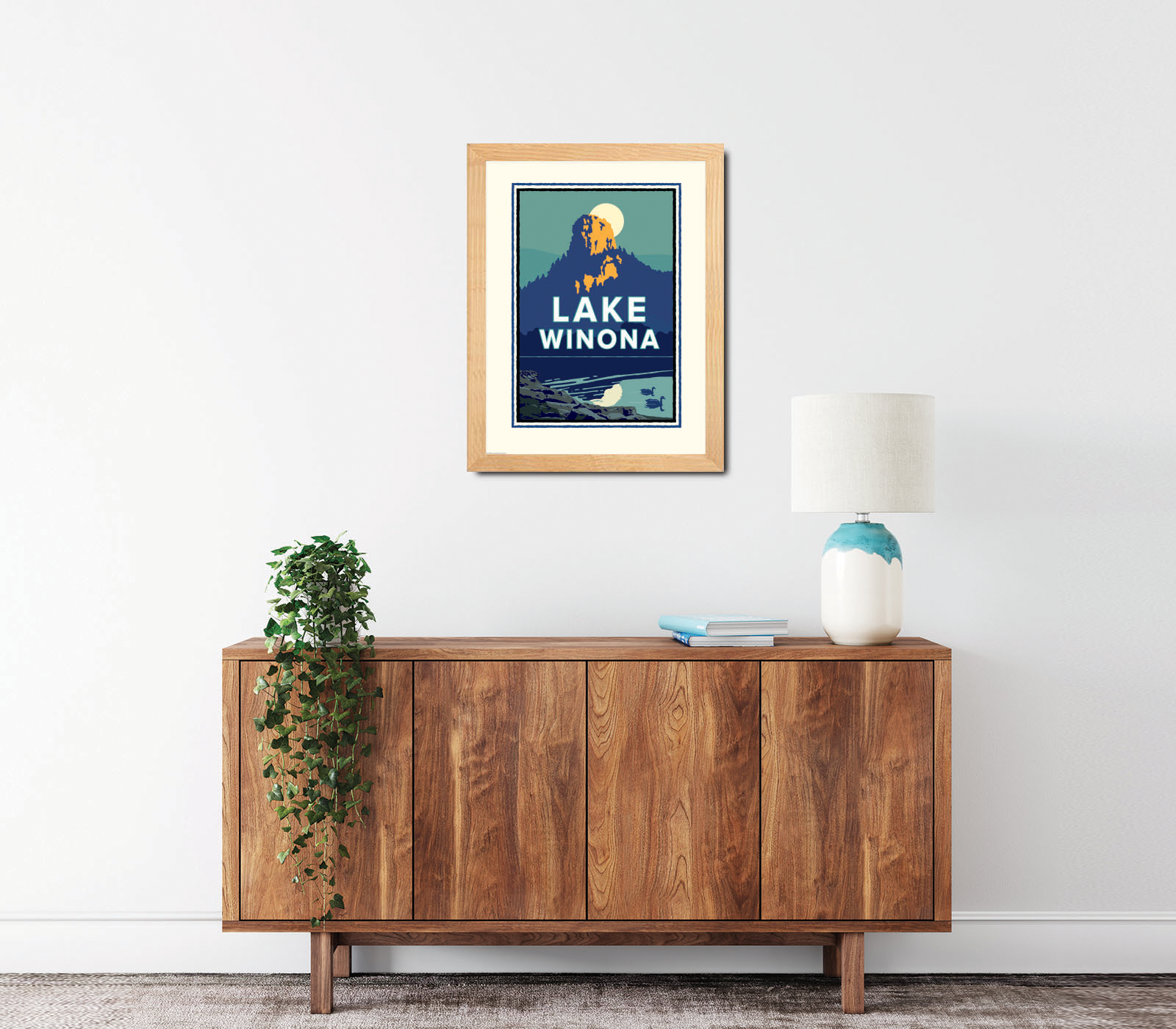 Landmark MN | Lake Winona Art Print