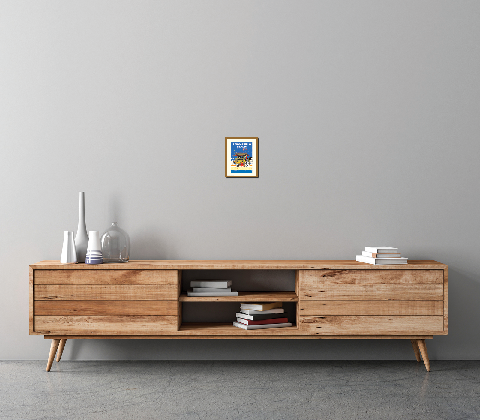 Landmark CA | Lifeguard Stand Leo Carrillo Beach Art Print