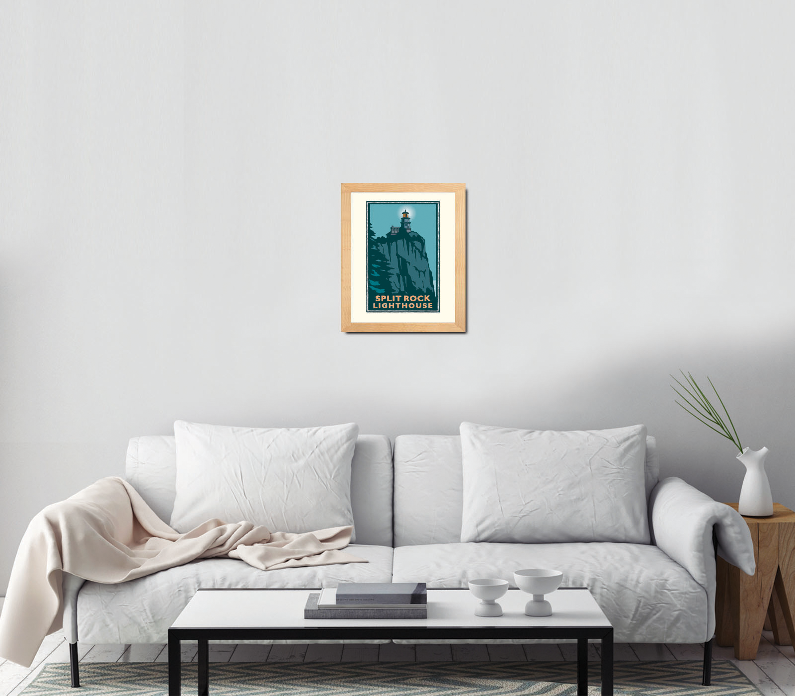 Landmark MN | Split Rock Lighthouse Night North Shore Art Print