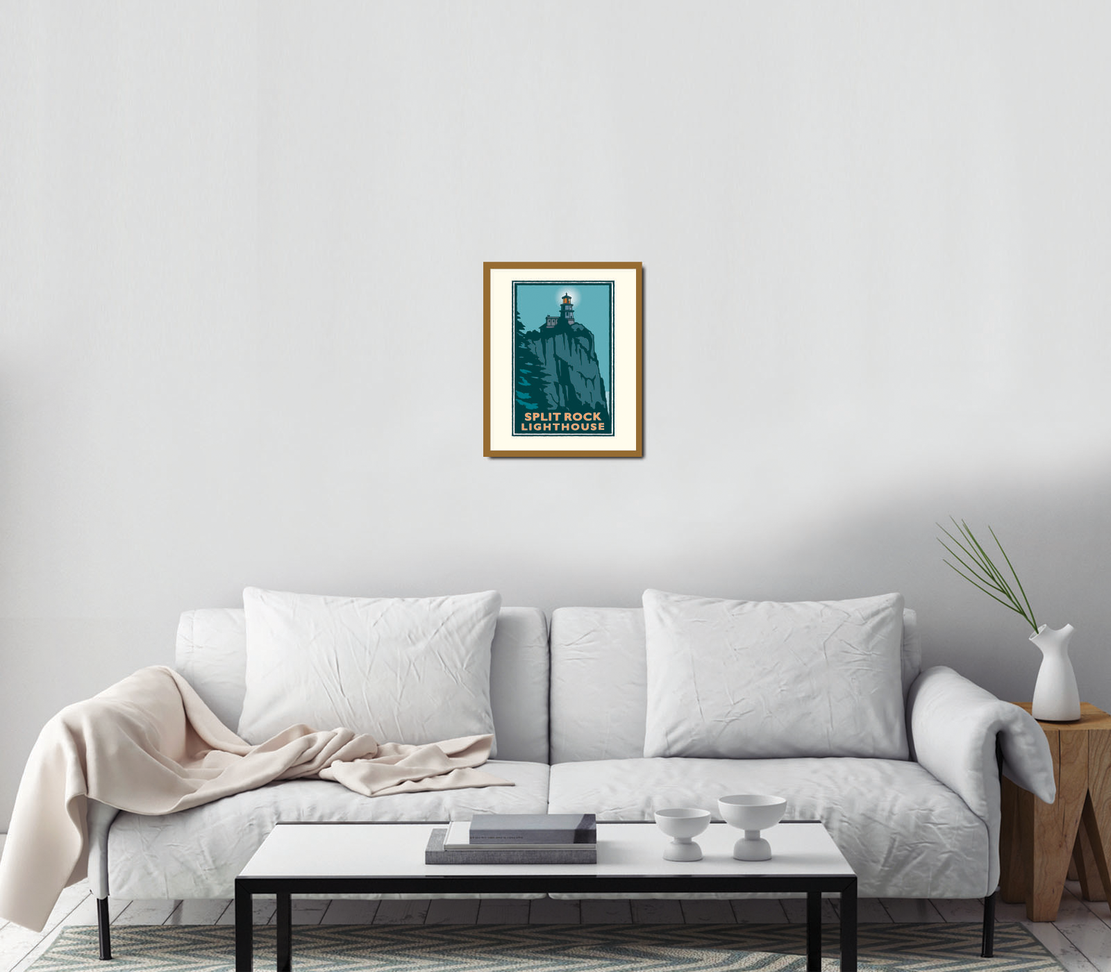 Landmark MN | Split Rock Lighthouse Night North Shore Art Print