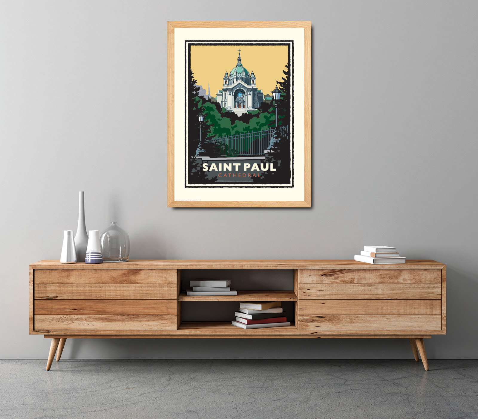 Landmark MN | Saint Paul Cathedral Art Print
