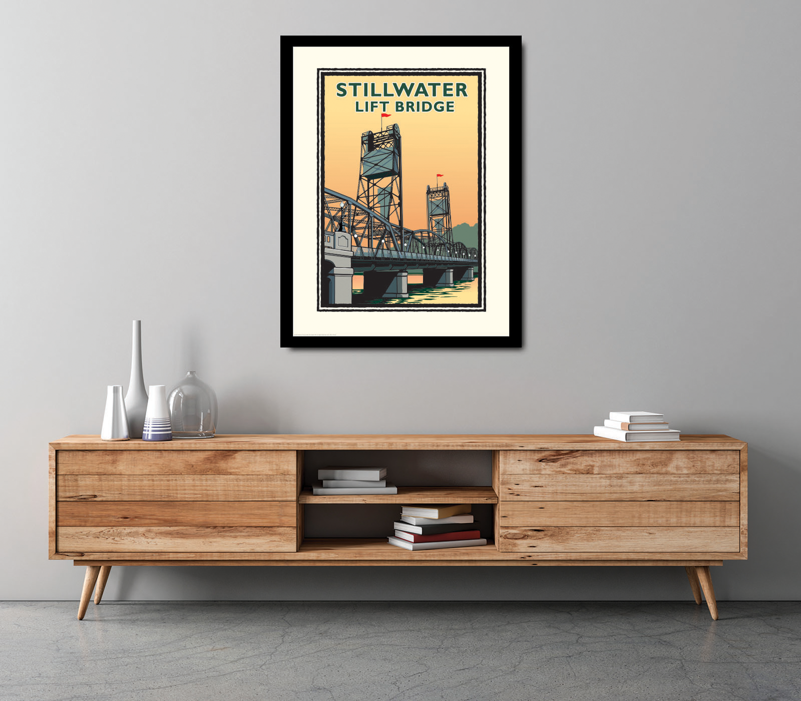 Landmark MN | Stillwater Lift Bridge Day Art Print