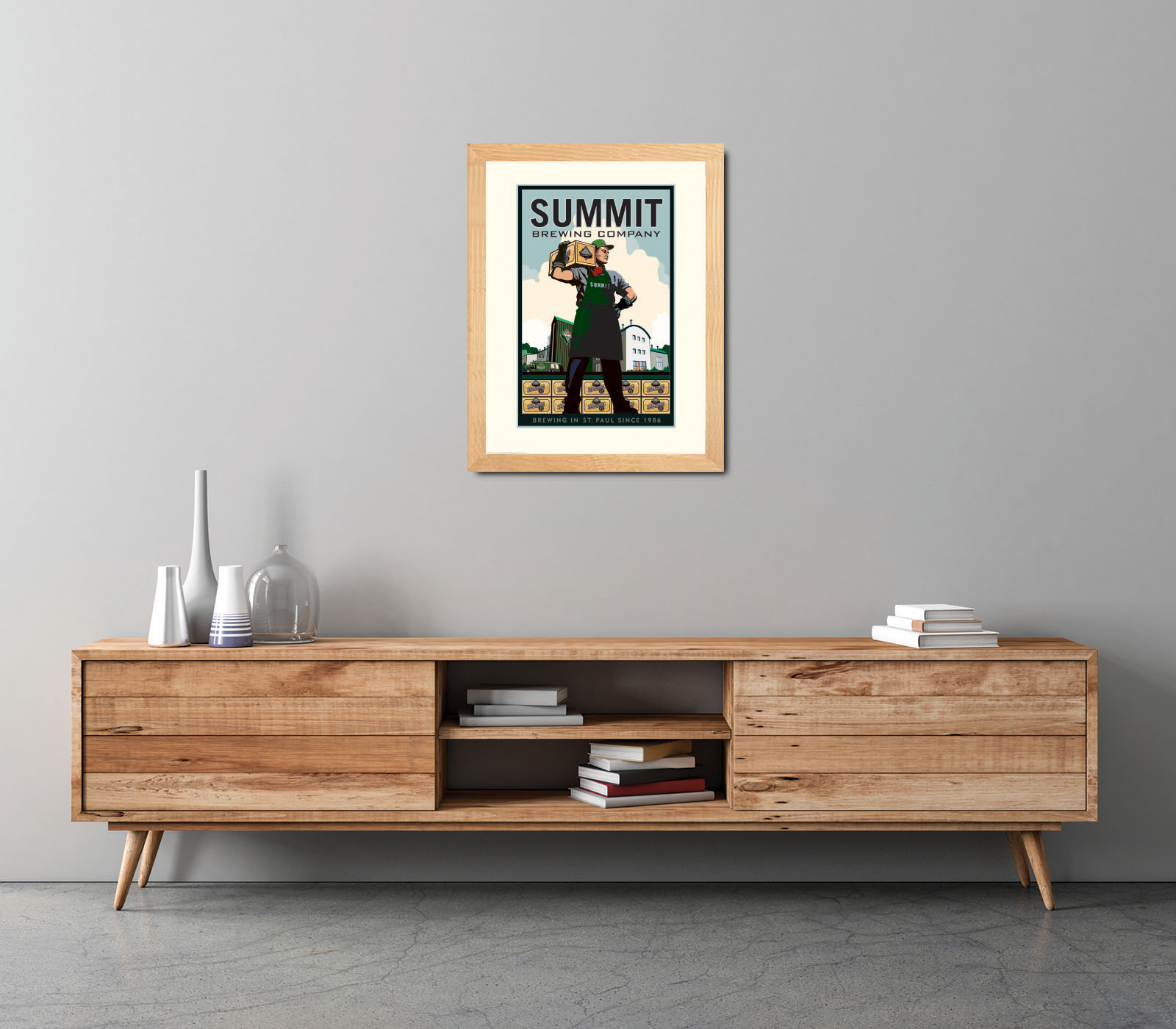 Landmark MN | Summit Brewing Company Mann Art Print