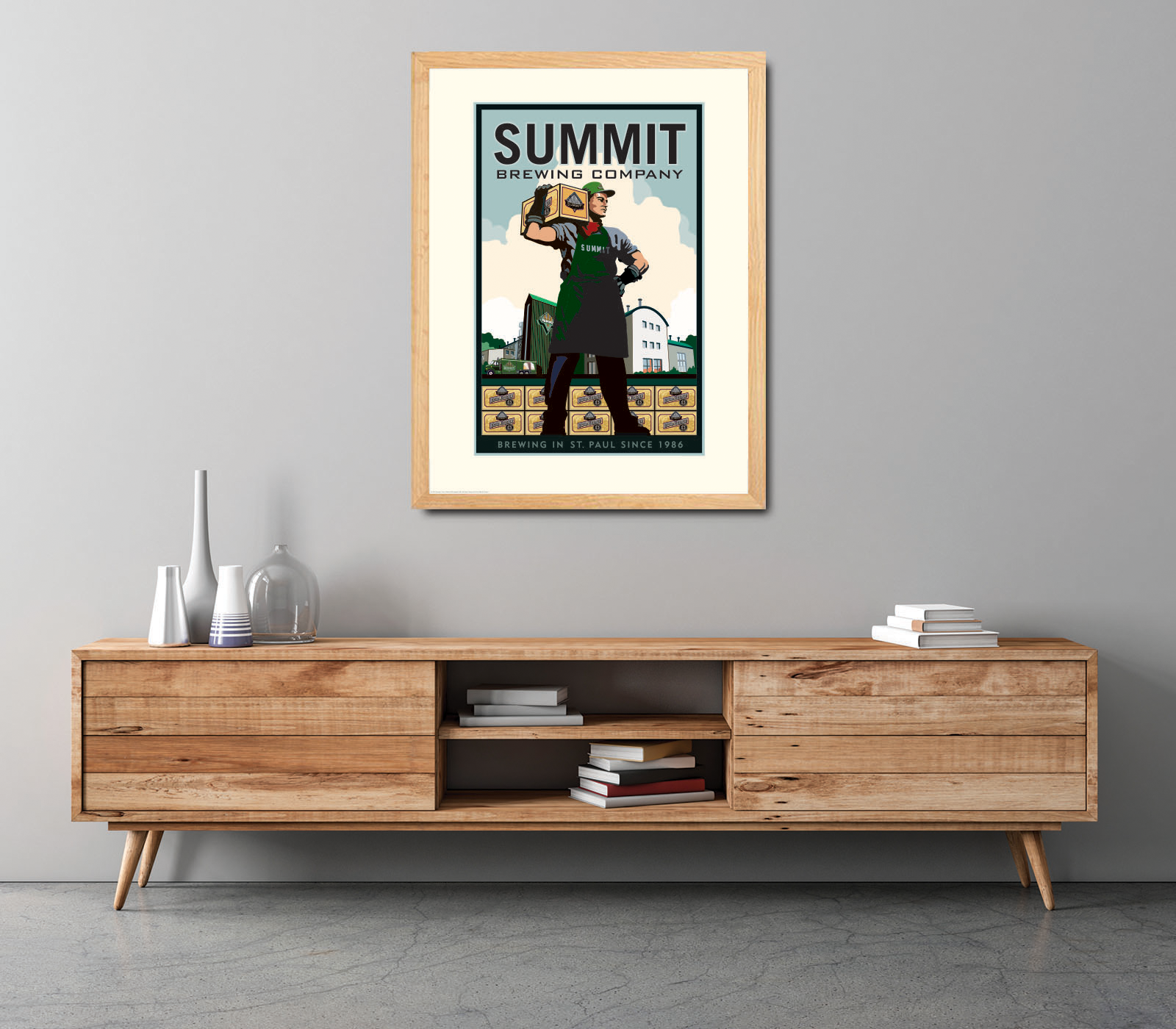 Landmark MN | Summit Brewing Company Mann Art Print