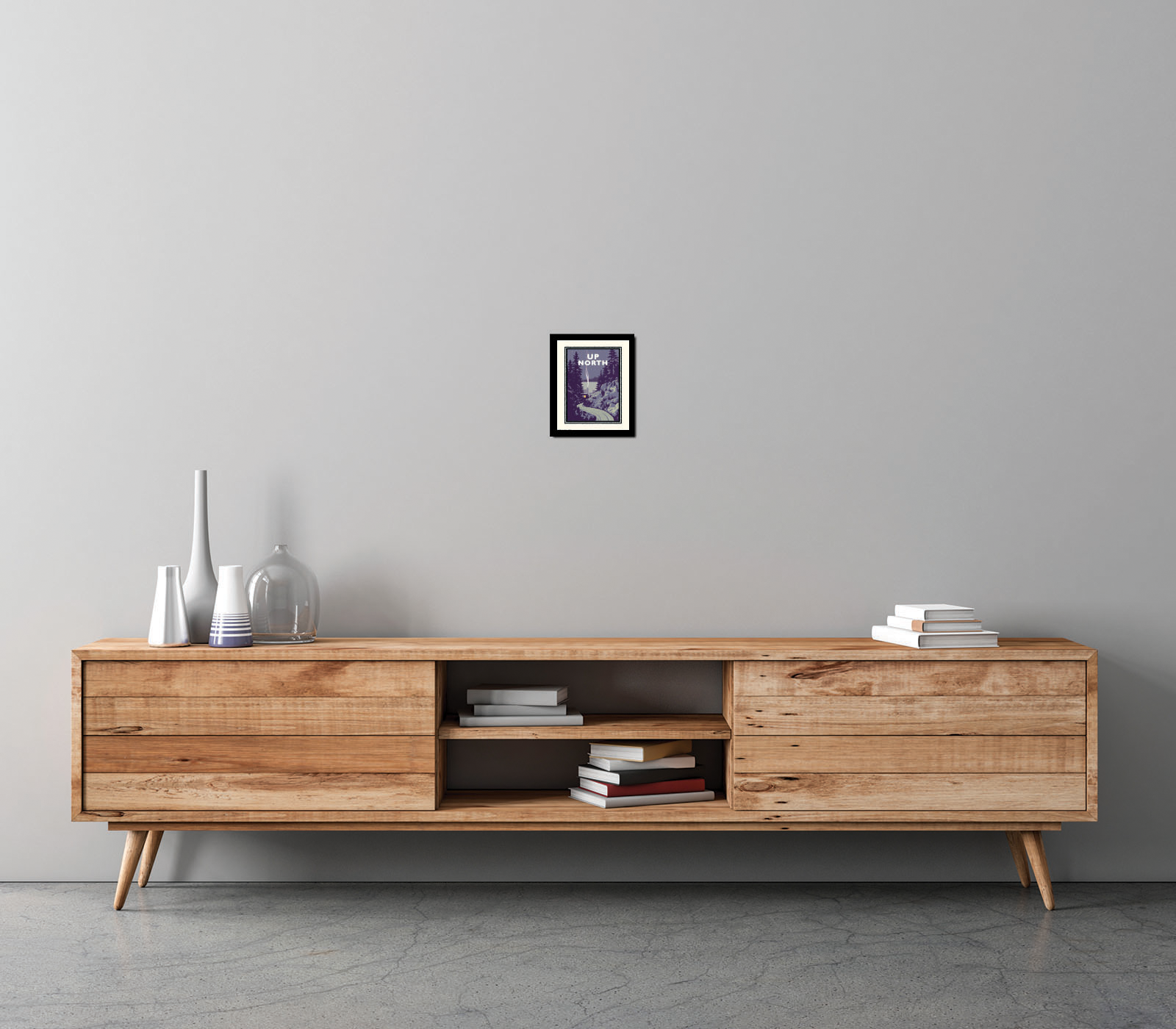 Landmark MN | Up North Cozy Cabin Winter Art Print