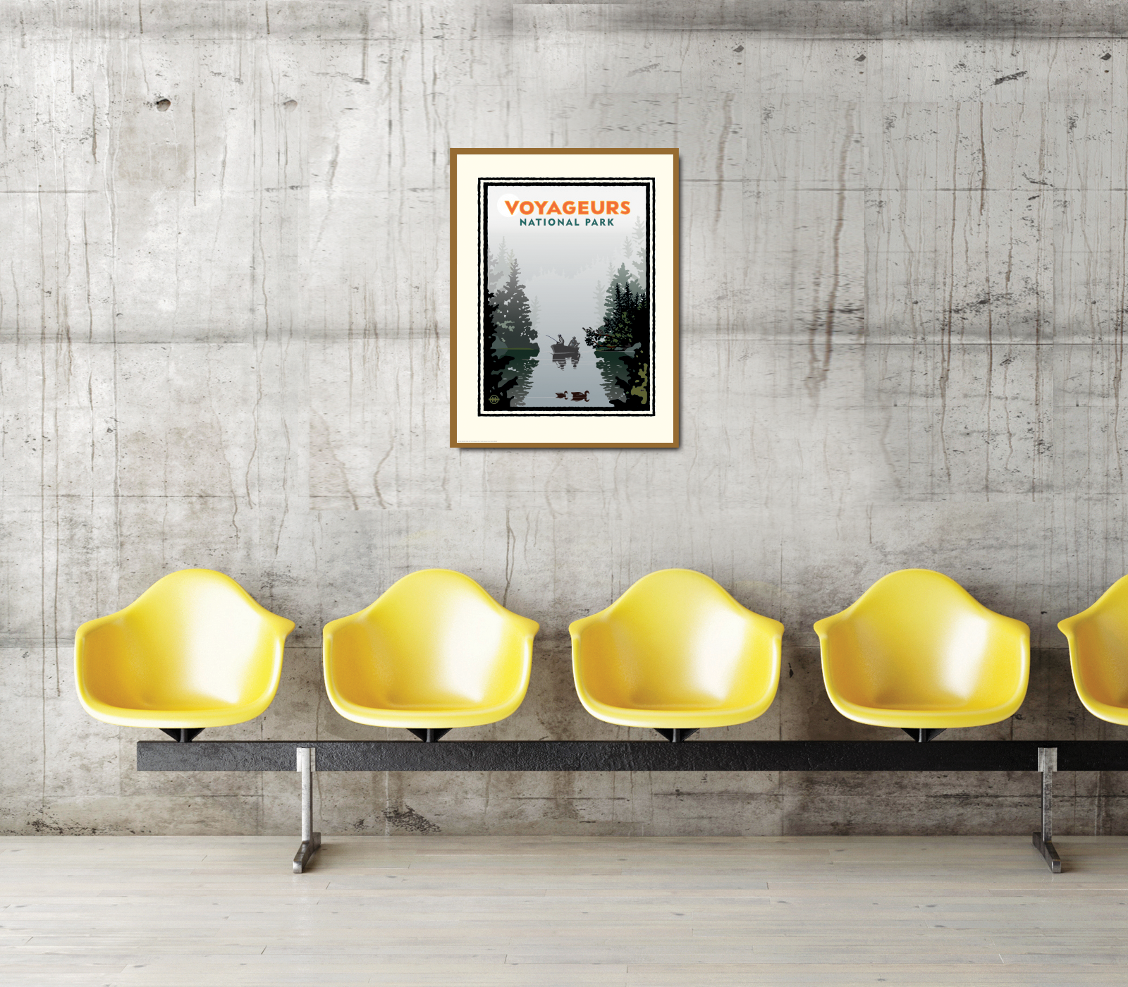 Landmark National Parks | Voyageurs Misty Lake Art Print