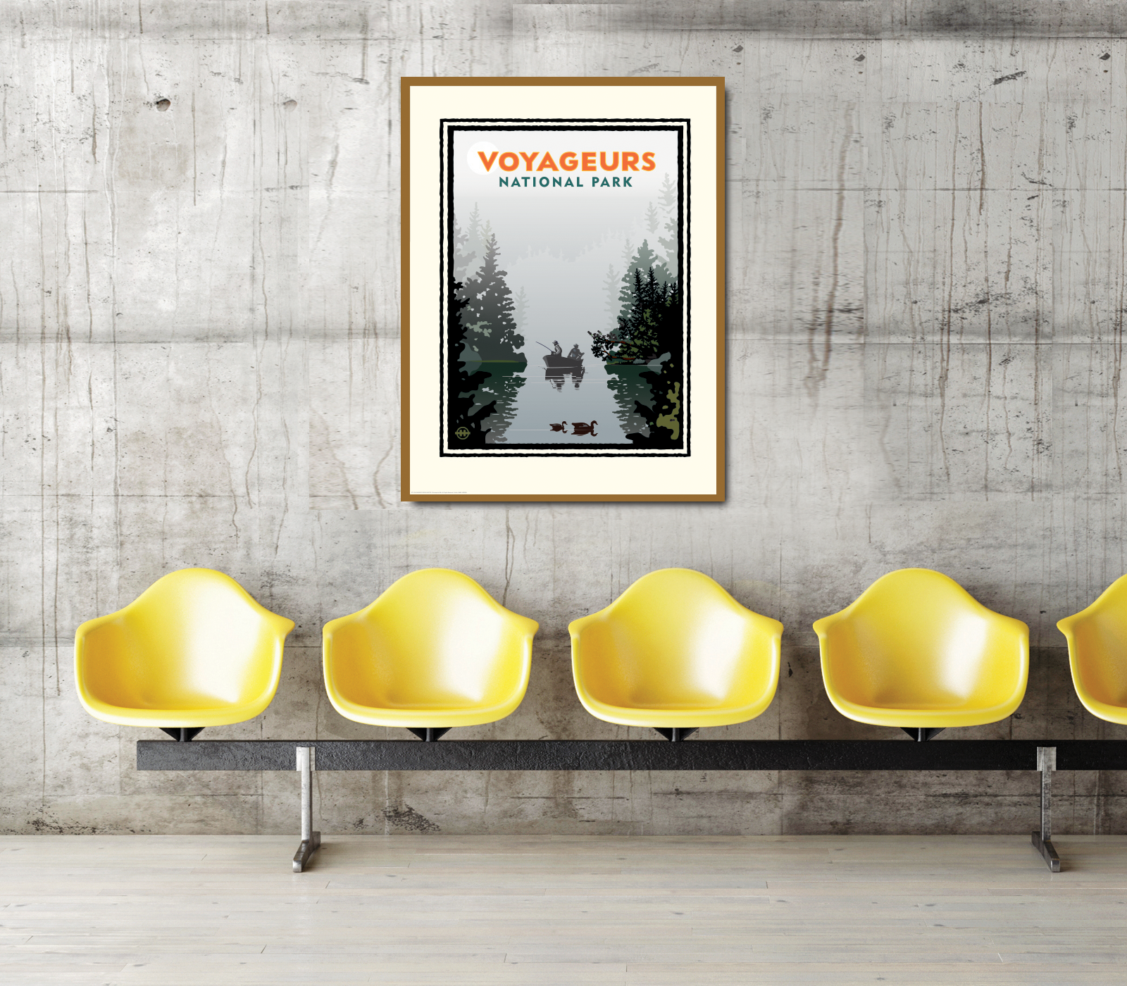 Landmark National Parks | Voyageurs Misty Lake Art Print