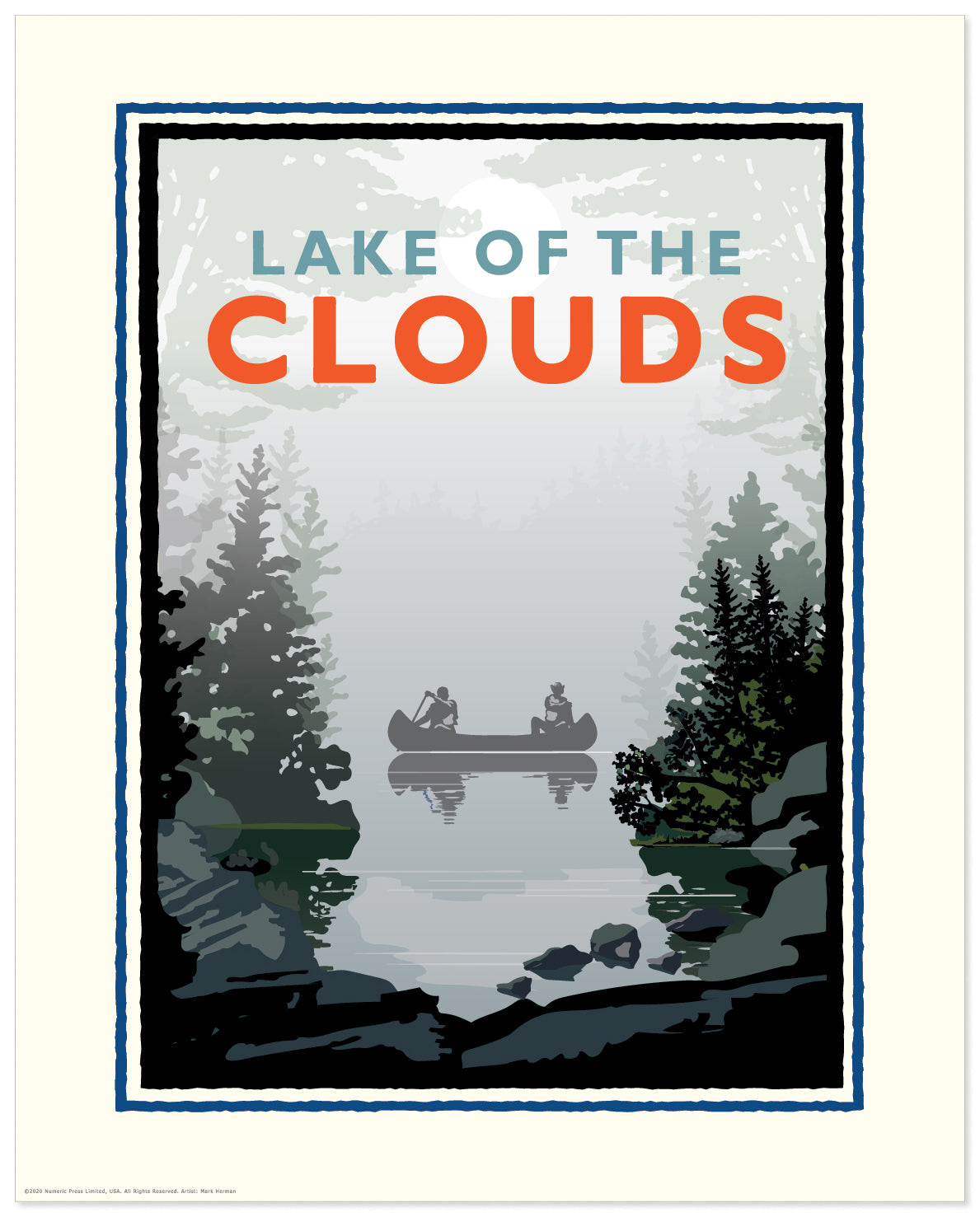 Lake of the Clouds — Michigan Art Print