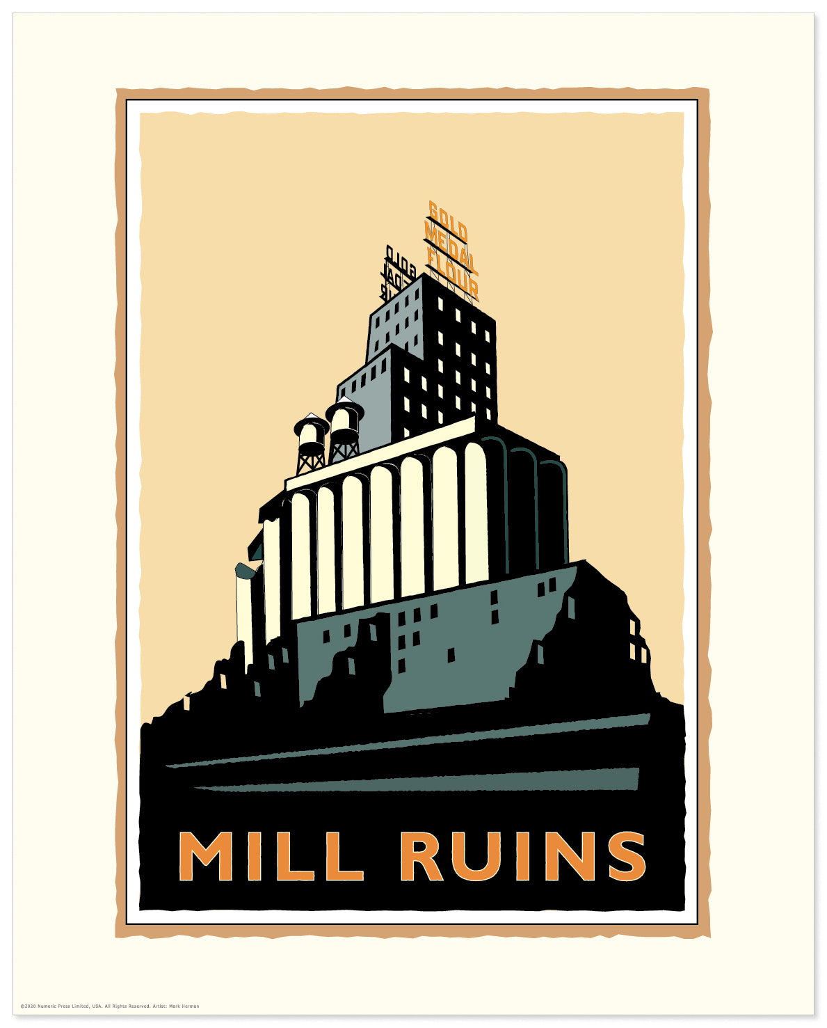 Landmark MN | Mill Ruins Minneapolis Art Print