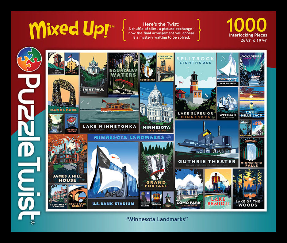 Mixed Up "Minnesota Landmarks" Puzzle Twist
