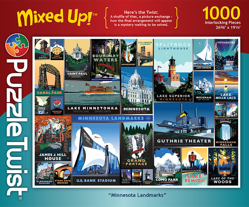 Mixed Up "Minnesota Landmarks" Puzzle Twist