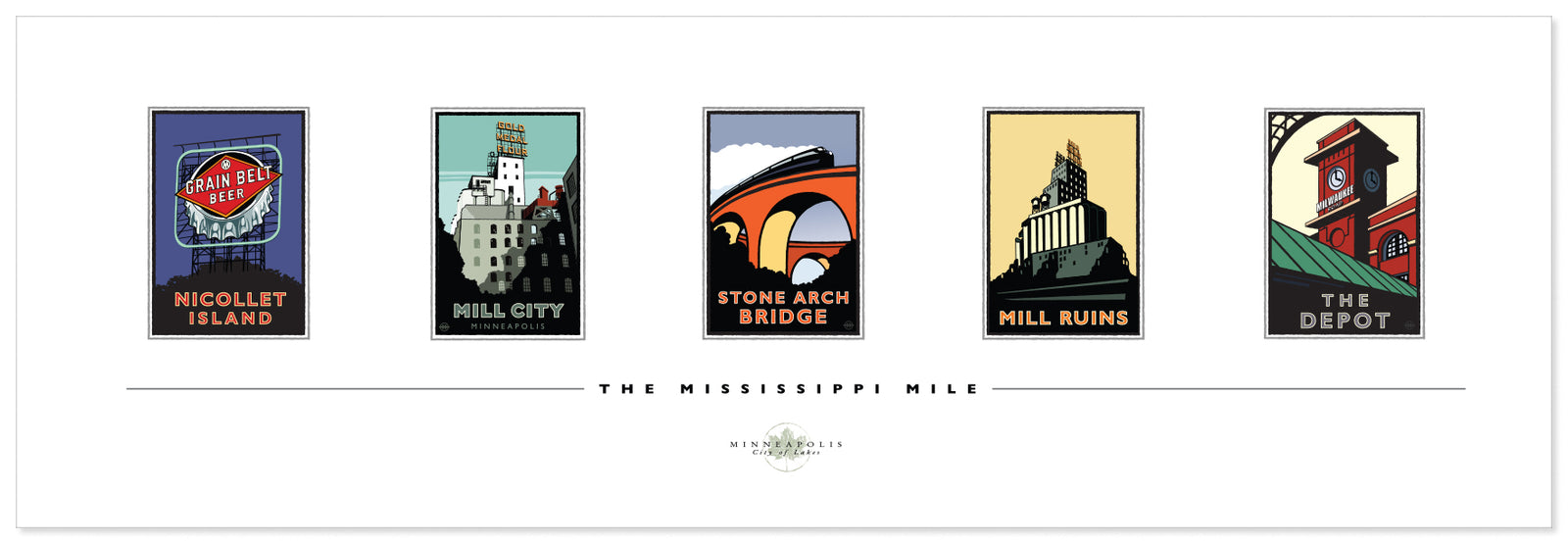 Landmark MN | The Mississippi Mile Collection Art Print