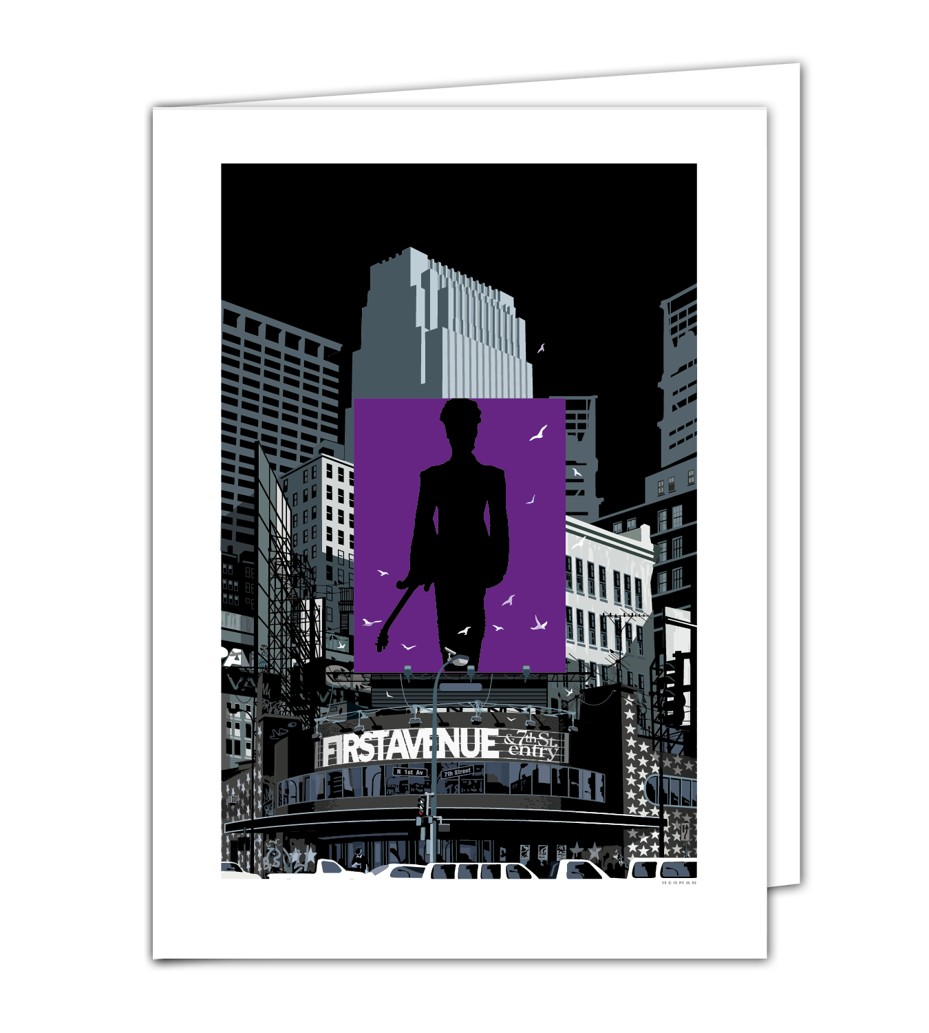 Landmark City MN | First Avenue Purple One Minneapolis Art Print