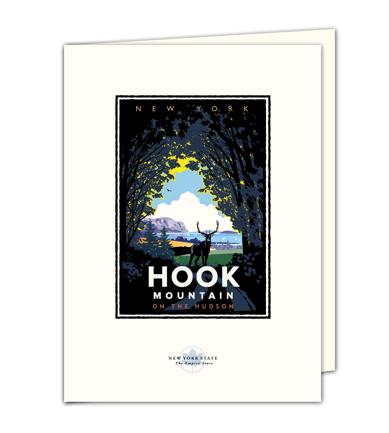 Landmark NY | Hook Mountain on the Hudson Art Print