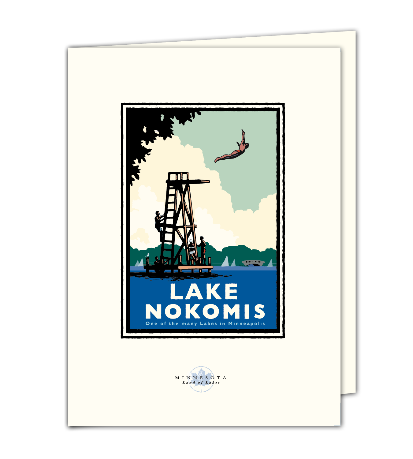 Landmark MN | Lake Nokomis High Dive Minneapolis Art Print