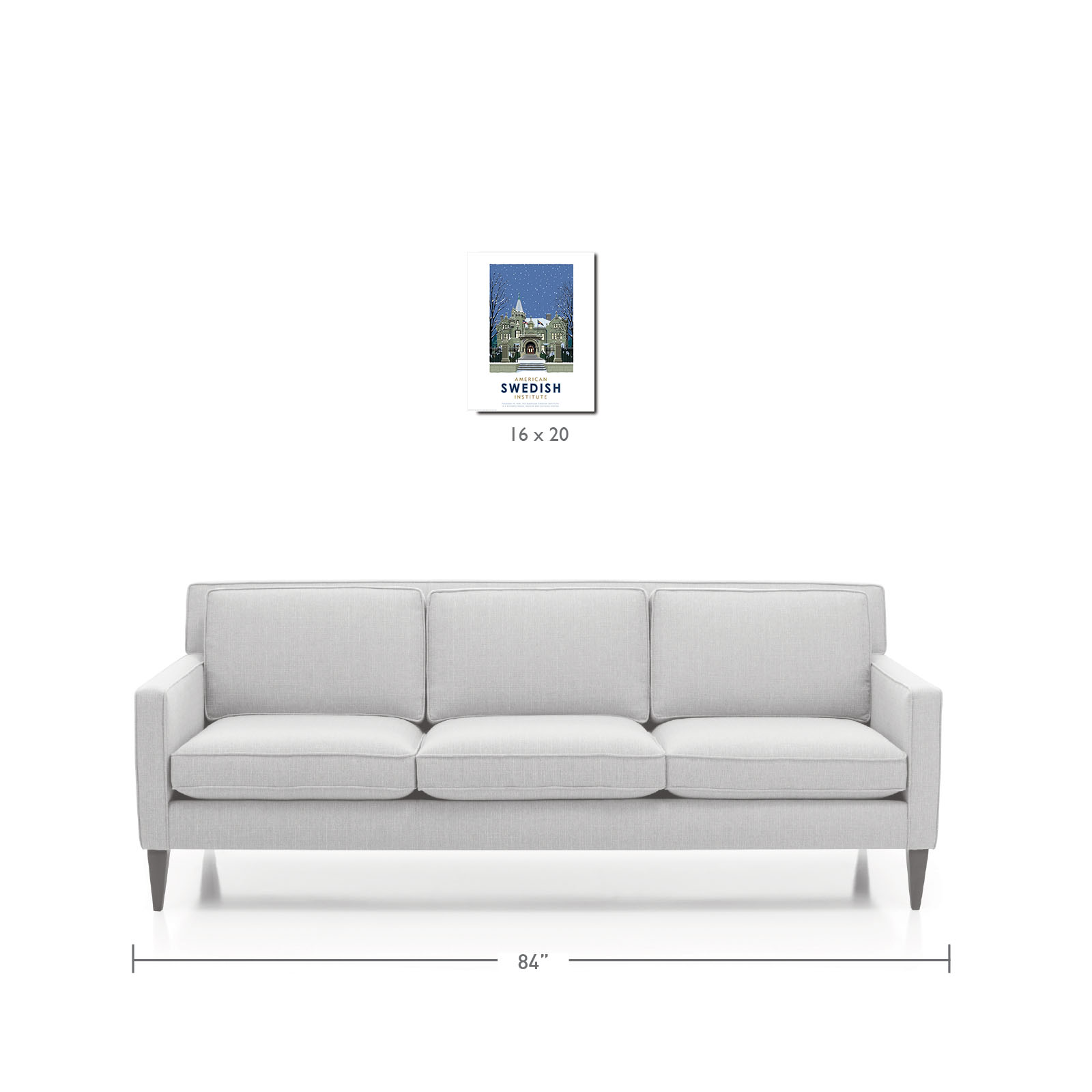 Landmark MN | American Swedish Institute Winter Art Print