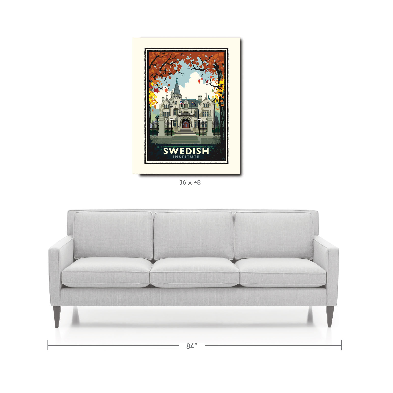 Landmark MN | American Swedish Institute Fall Art Print
