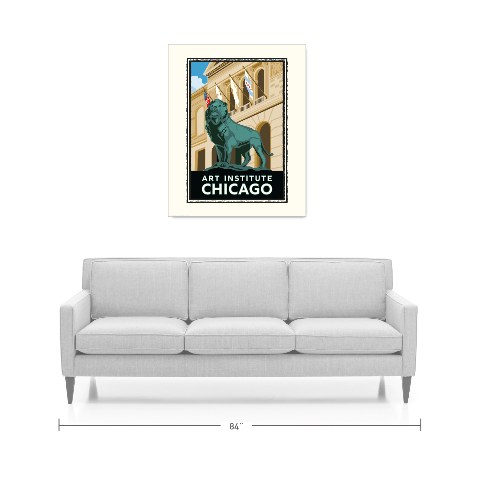 Landmark IL | Art Institute Chicago Art Print