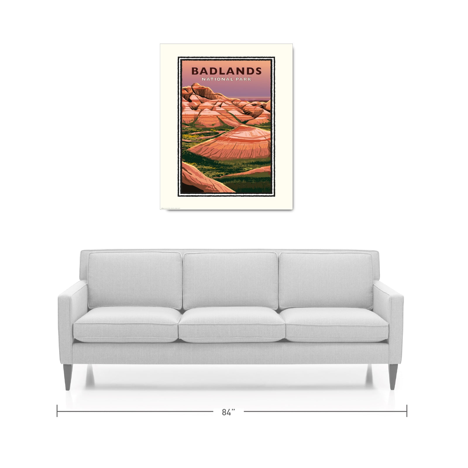 Landmark SD | Badlands National Park Art Print
