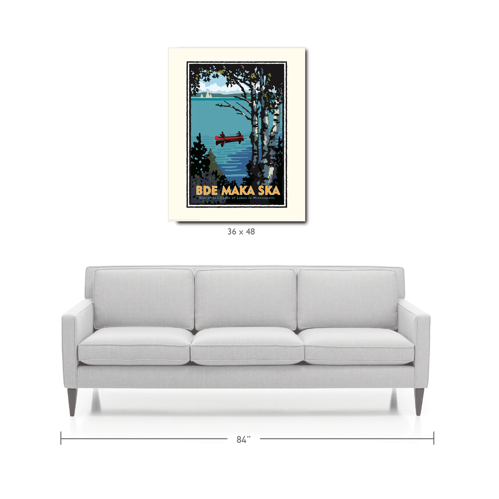 Landmark MN | Bde Maka Ska Minneapolis Art Print