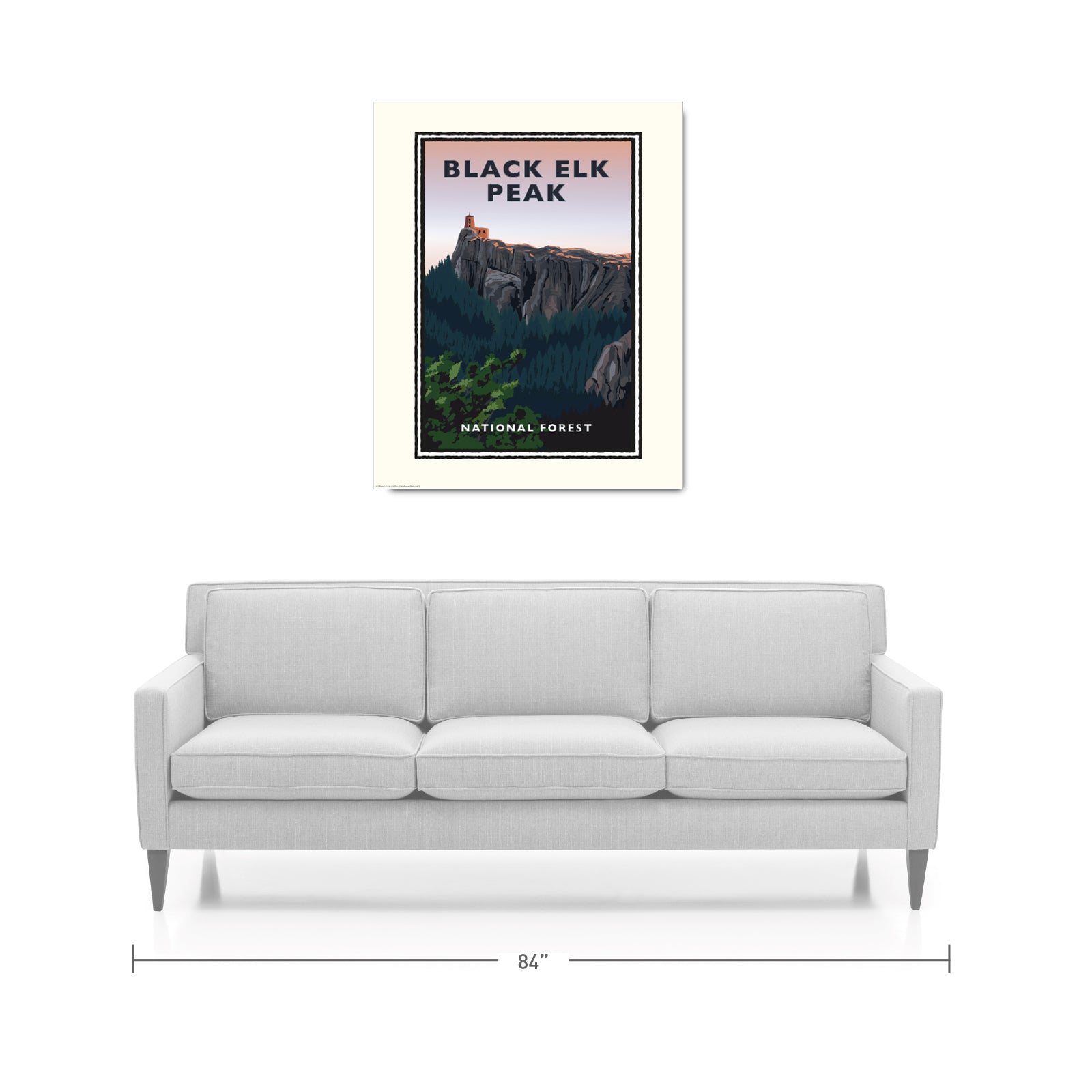 Landmark SD | Black Elk Peak Custer State Park Black Hills Art Print