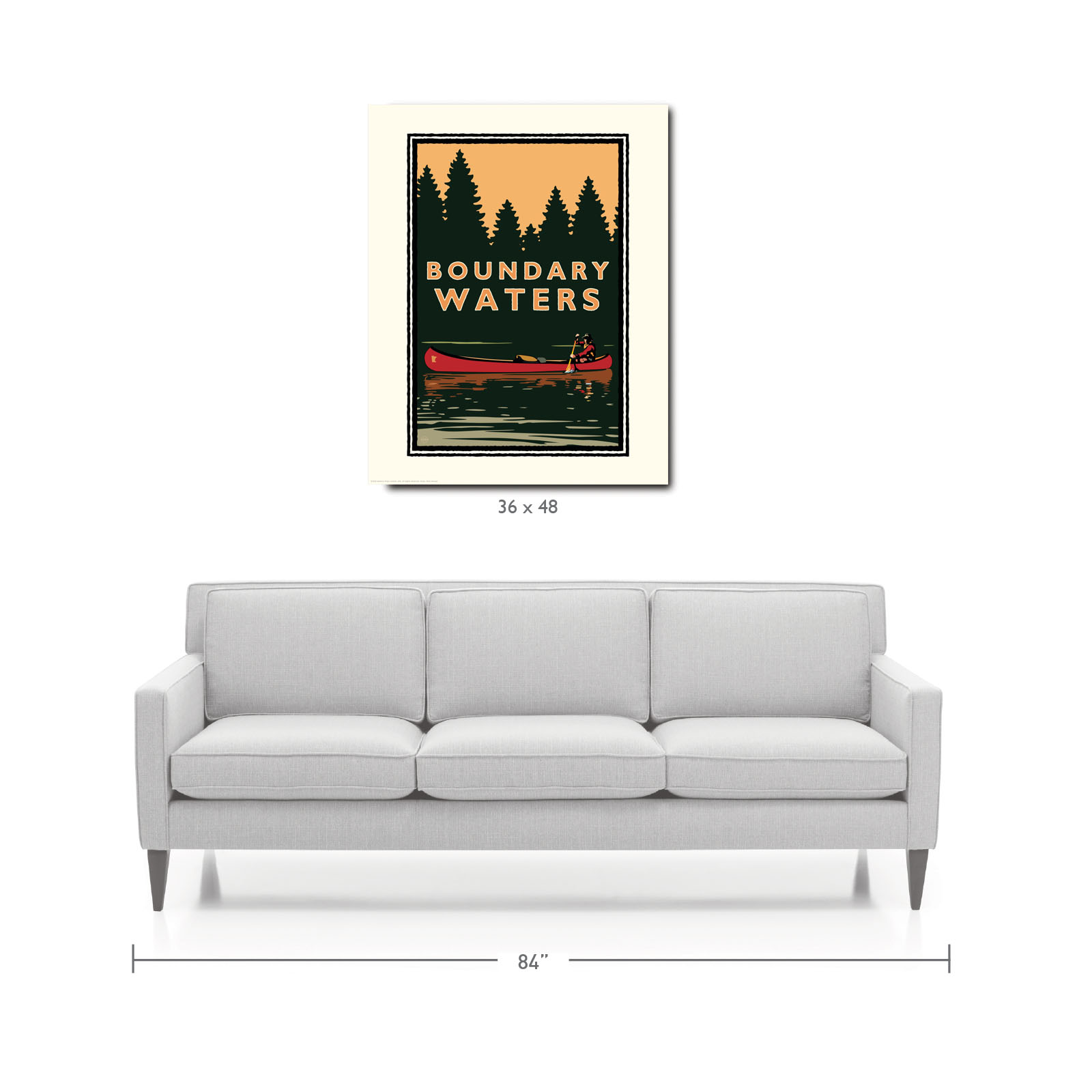 Landmark MN | Boundary Waters Canoe Art Print