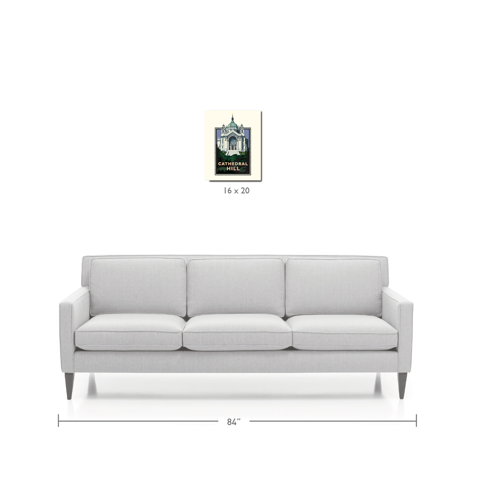 Landmark MN | Cathedral Hill St Paul Art Print