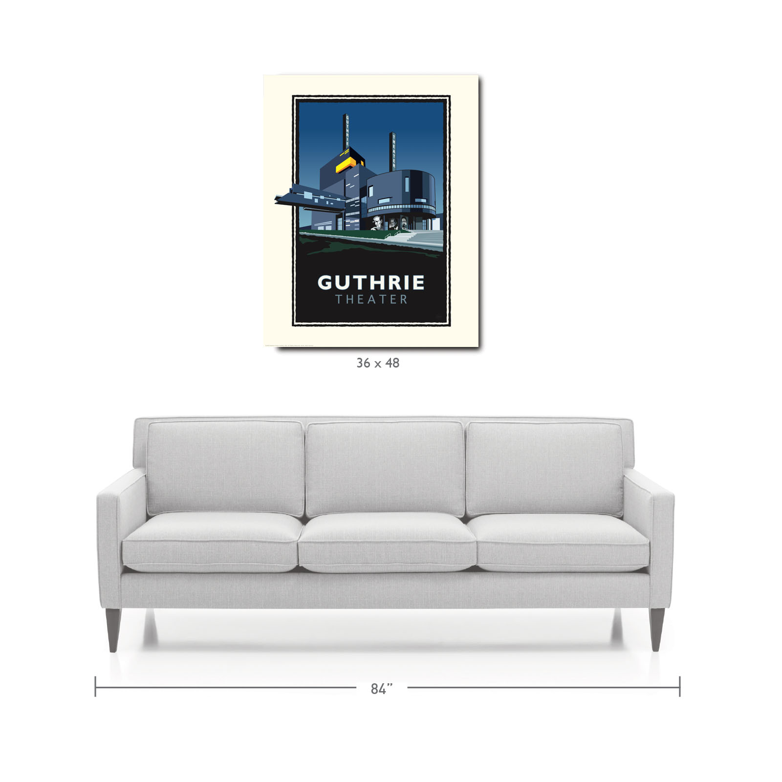 Landmark MN | Guthrie Theater Minneapolis Art Print
