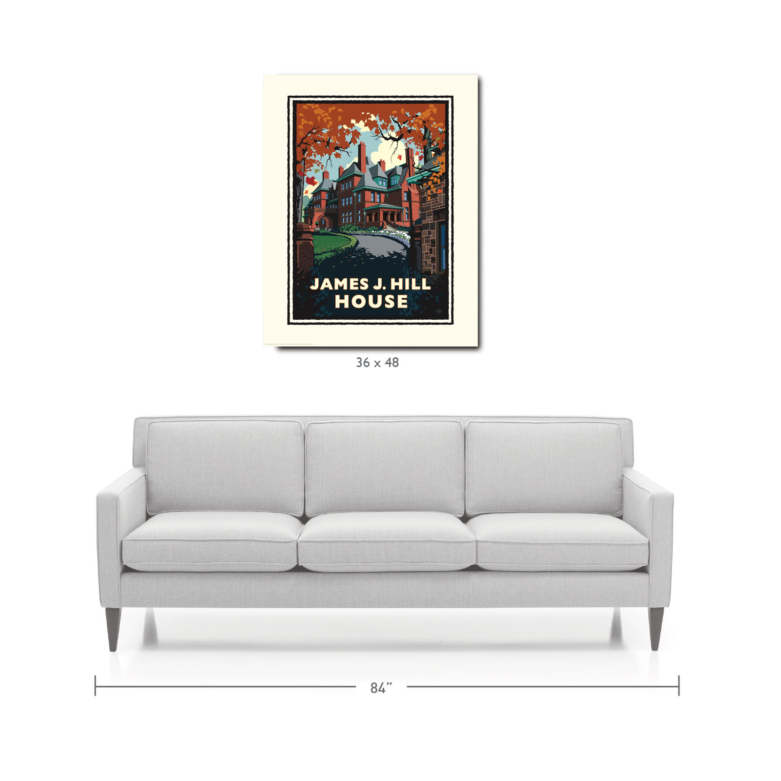 Landmark MN | James J. Hill House St. Paul Art Print