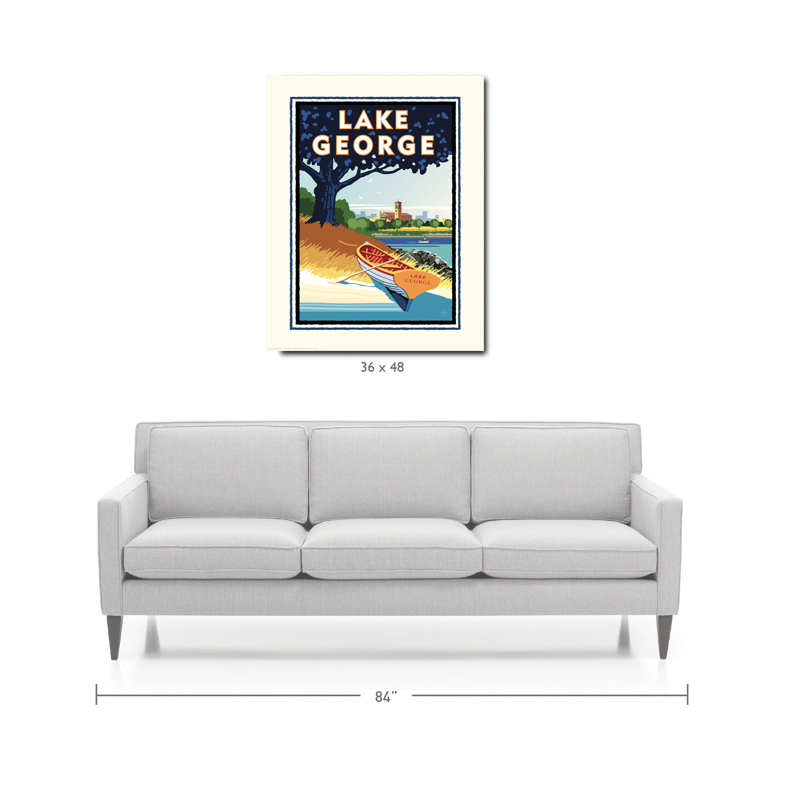 Landmark MN | Lake George Art Print