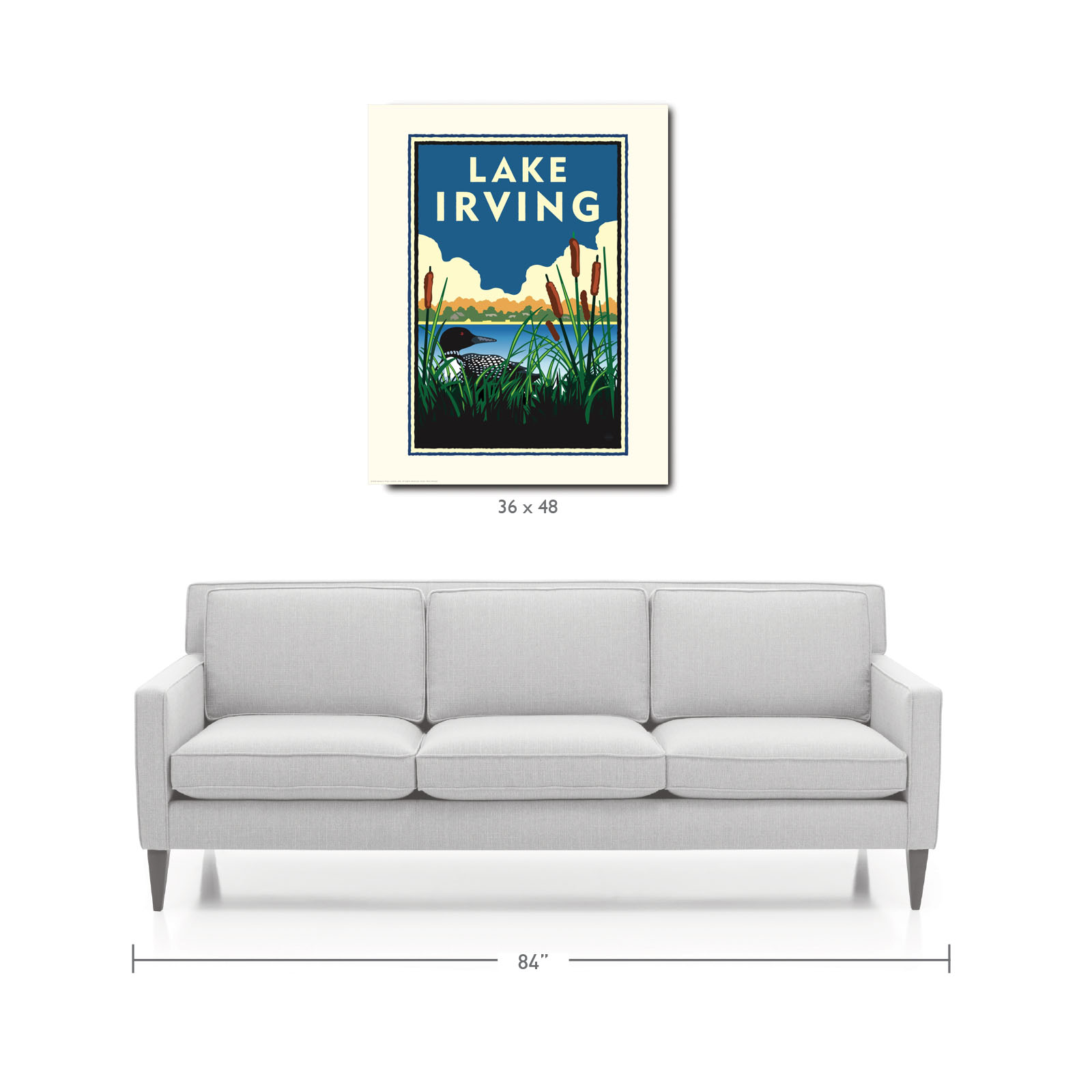 Landmark MN | Lake Irving Bemidji Art Print