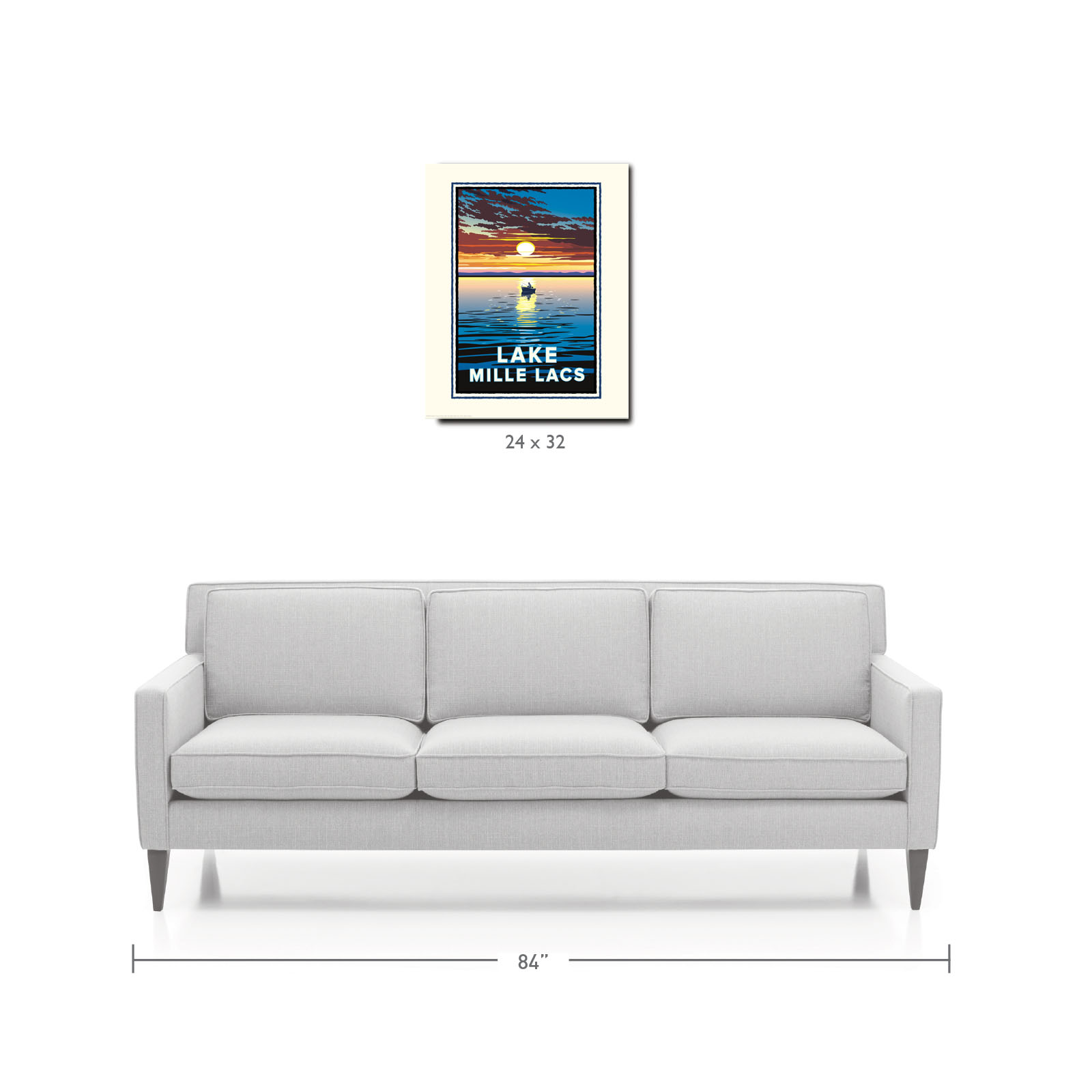 Landmark MN | Lake Mille Lacs Art Print