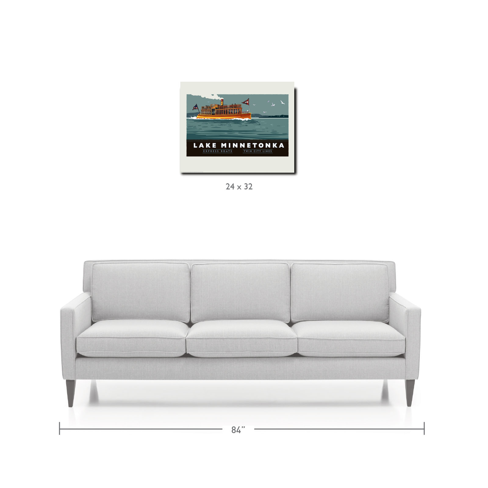 Landmark MN | Lake Minnetonka Express Boat Art Print