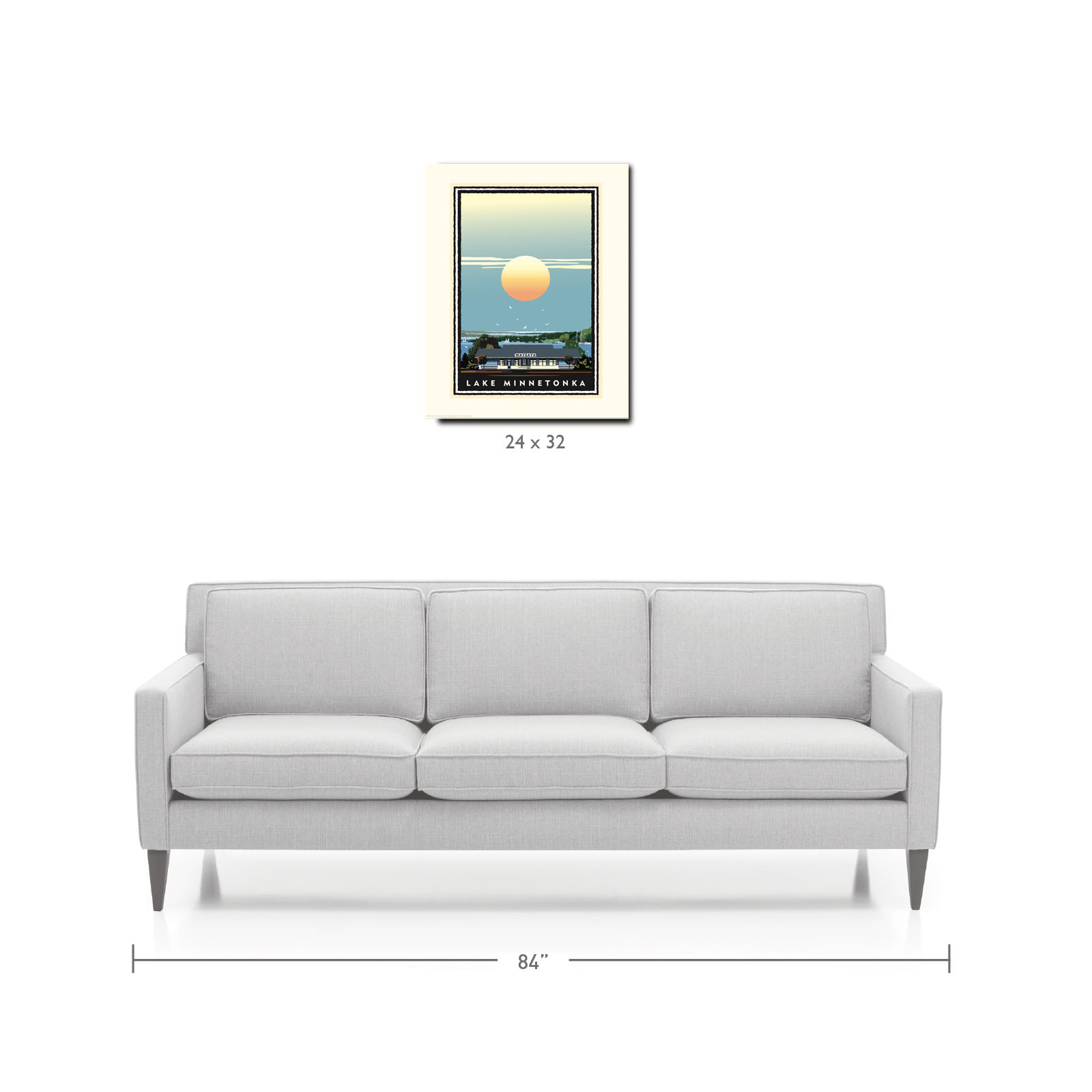 Landmark MN | Lake Minnetonka Wayzata Stationview Art Print
