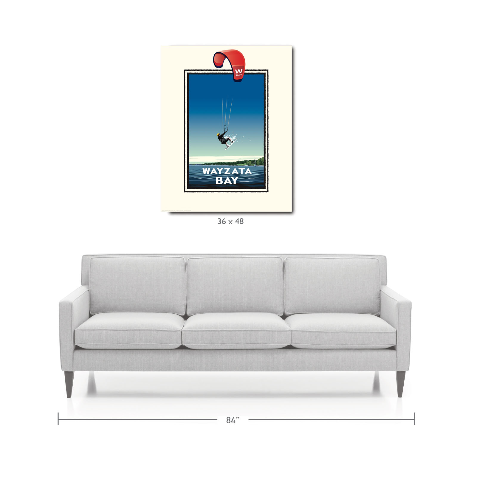 Landmark MN | Lake Minnetonka Wayzata Bay Art Print