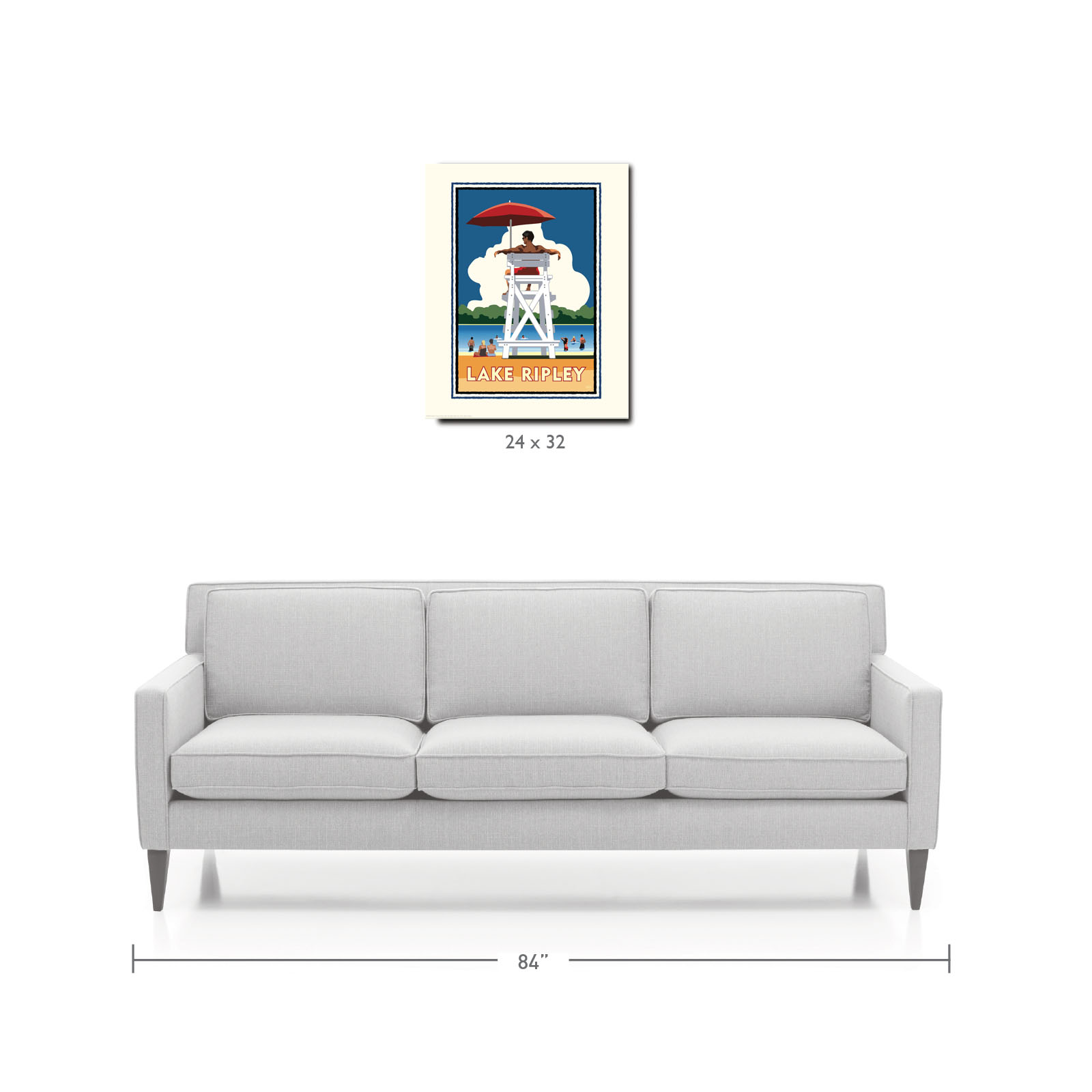 Landmark MN | Lake Ripley Litchfield Art Print