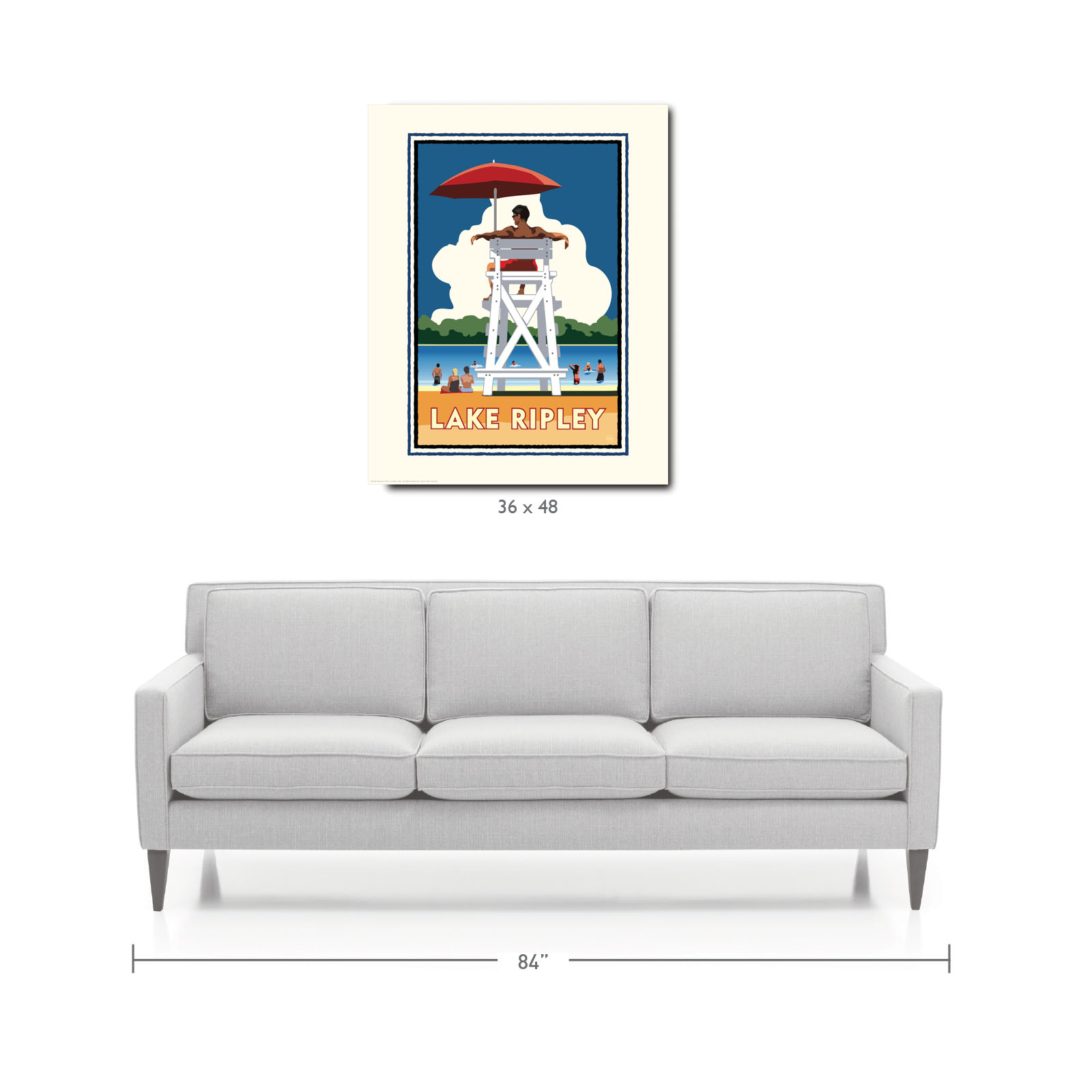 Landmark MN | Lake Ripley Litchfield Art Print