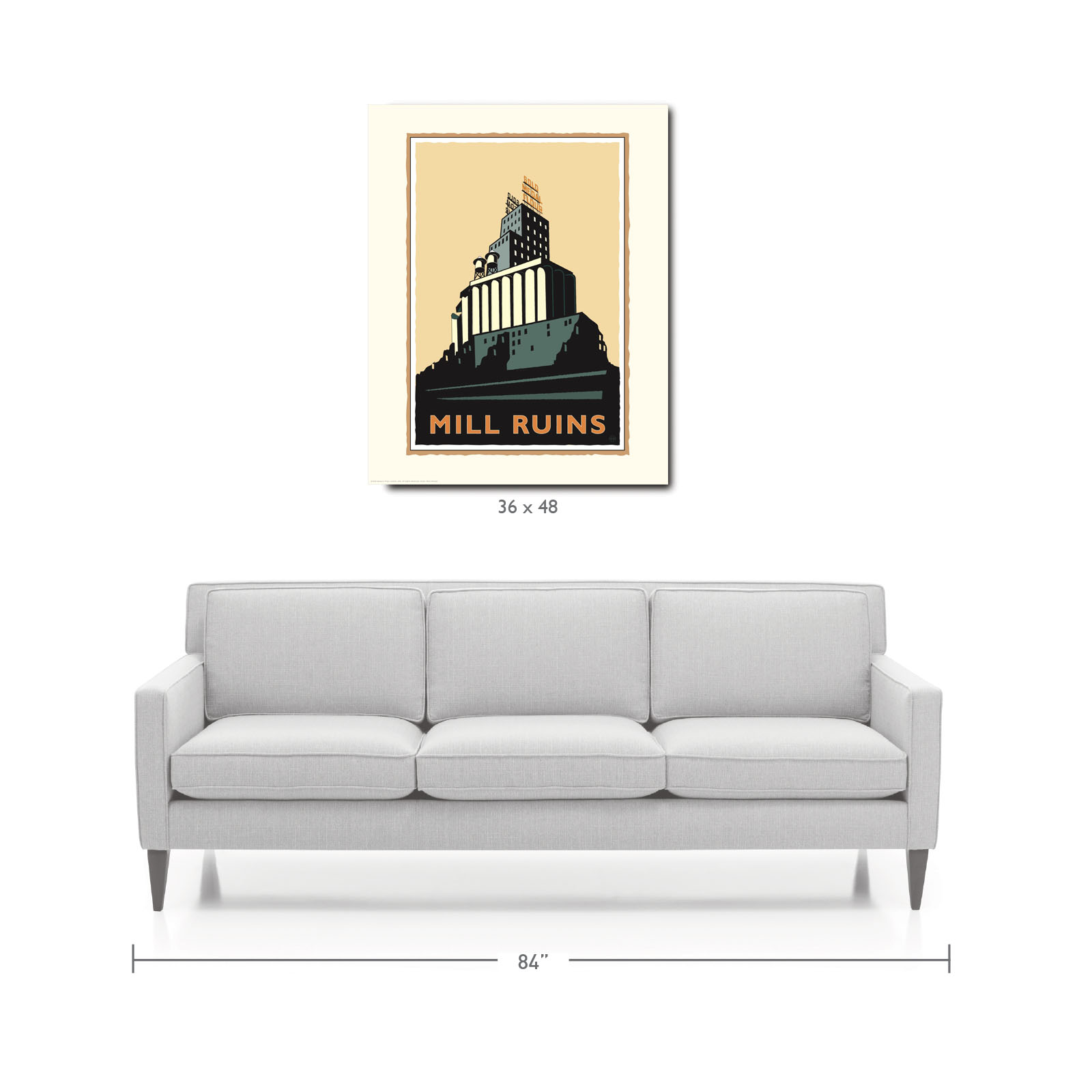 Landmark MN | Mill Ruins Minneapolis Art Print