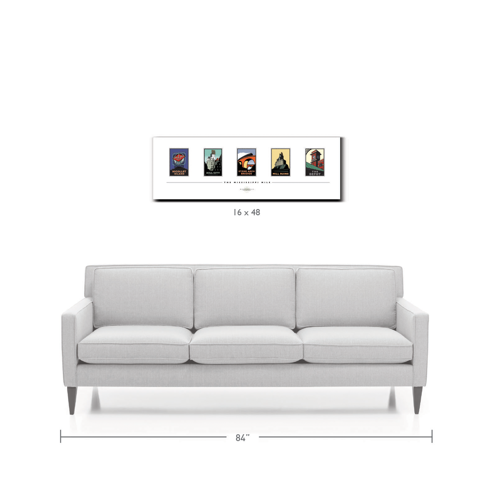 Landmark MN | The Mississippi Mile Collection Art Print