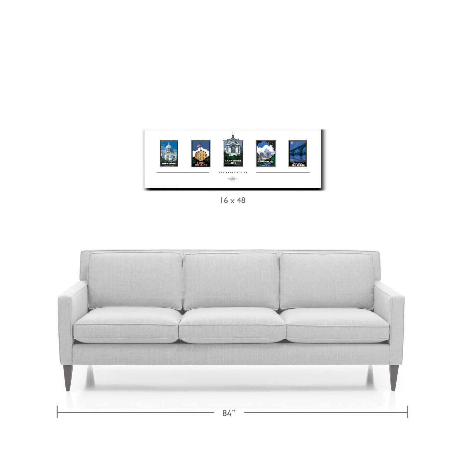 Landmark MN | The Saintly City Collection St Paul Art Print