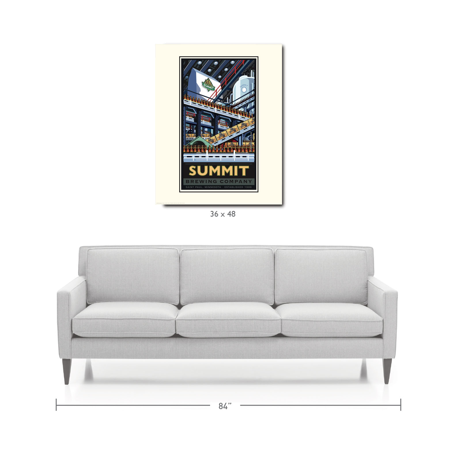 Landmark MN | Summit Brewing Company Bottling Art Print