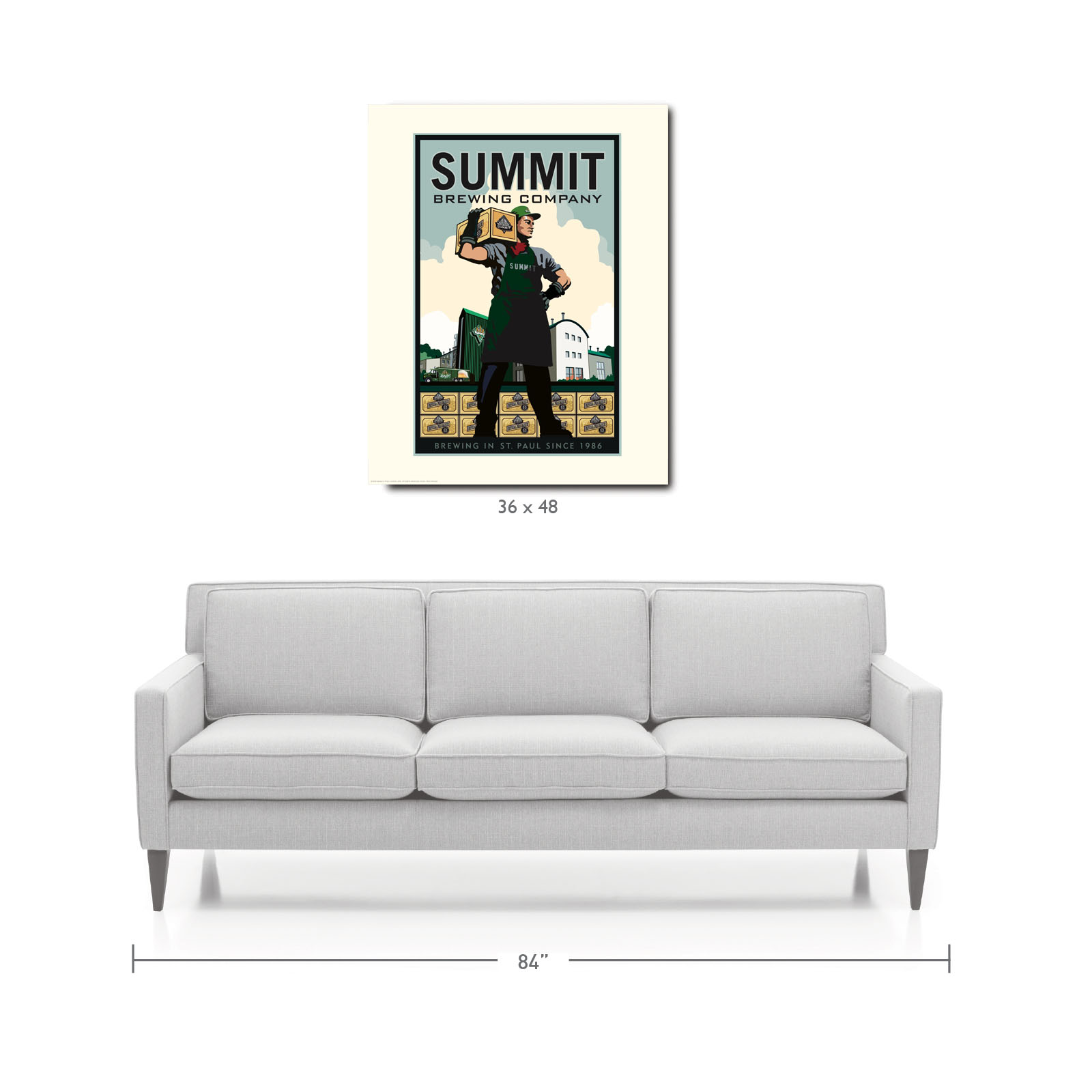 Landmark MN | Summit Brewing Company Mann Art Print