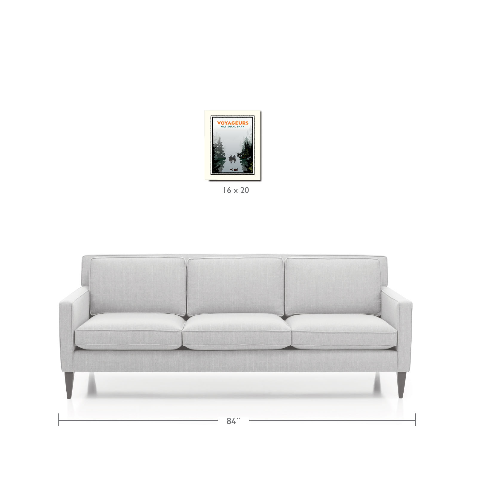 Landmark National Parks | Voyageurs Misty Lake Art Print