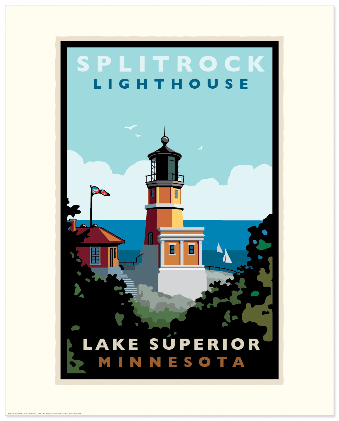 Landmark MN | Split Rock Lighthouse Lakeview Day North Shore