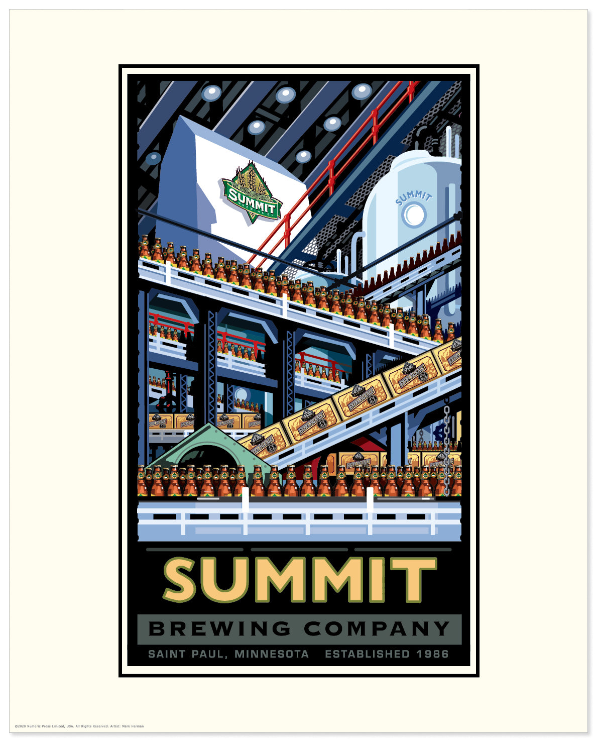 Landmark MN | Summit Brewing Company Bottling Art Print