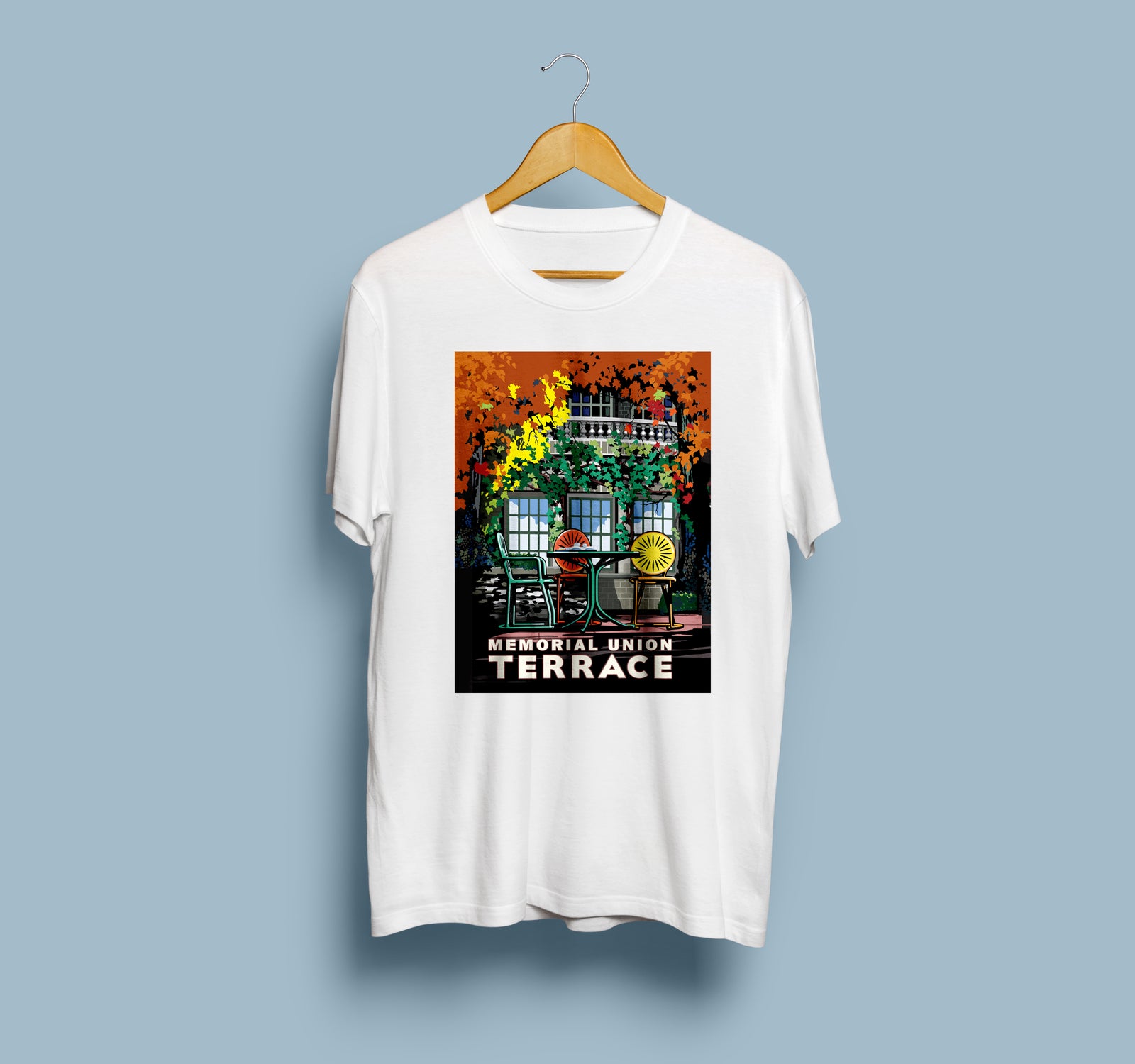 Landmark University | Memorial Union Terrace White Unisex t-shirt