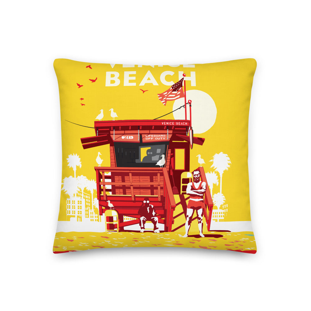 Landmark CA | Venice Beach Throw Pillow