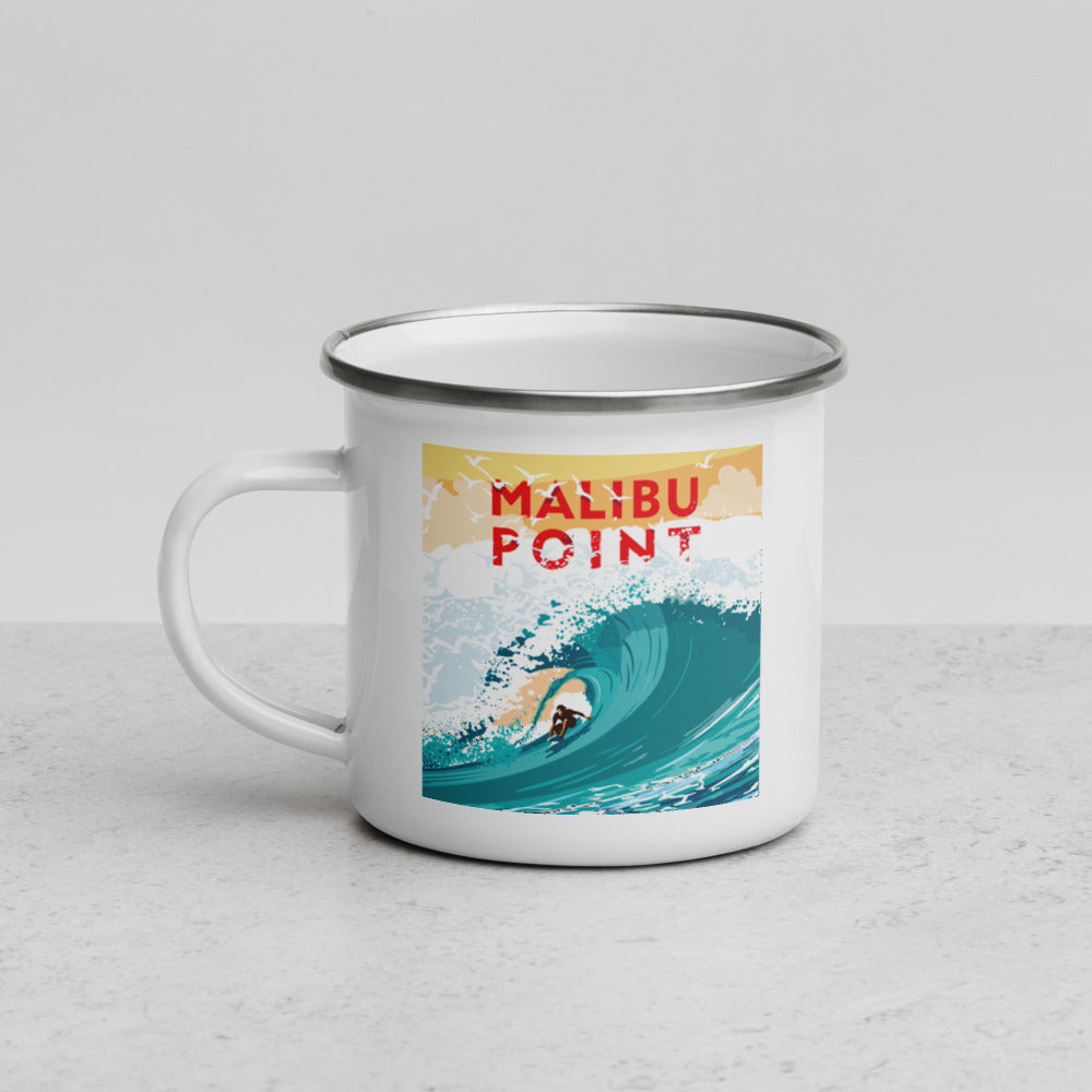 Landmark CA | Malibu Point Enamel Camp Mug